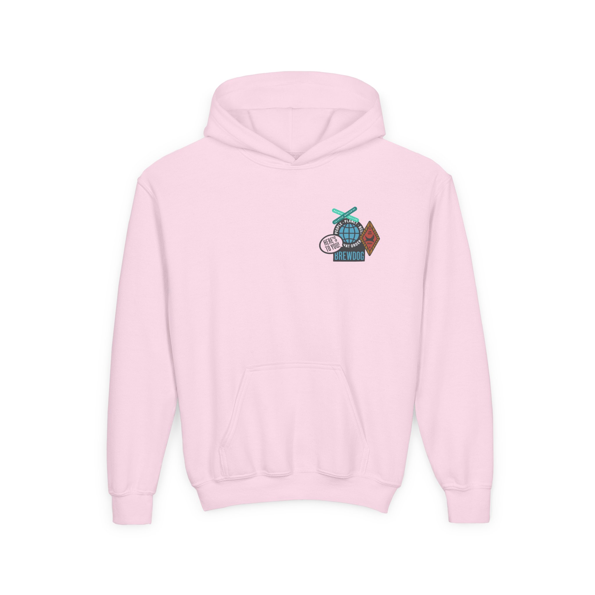 Brewdog Punk Sticker Youth Heavy Blend Hooded Sweatshirt - Image 5