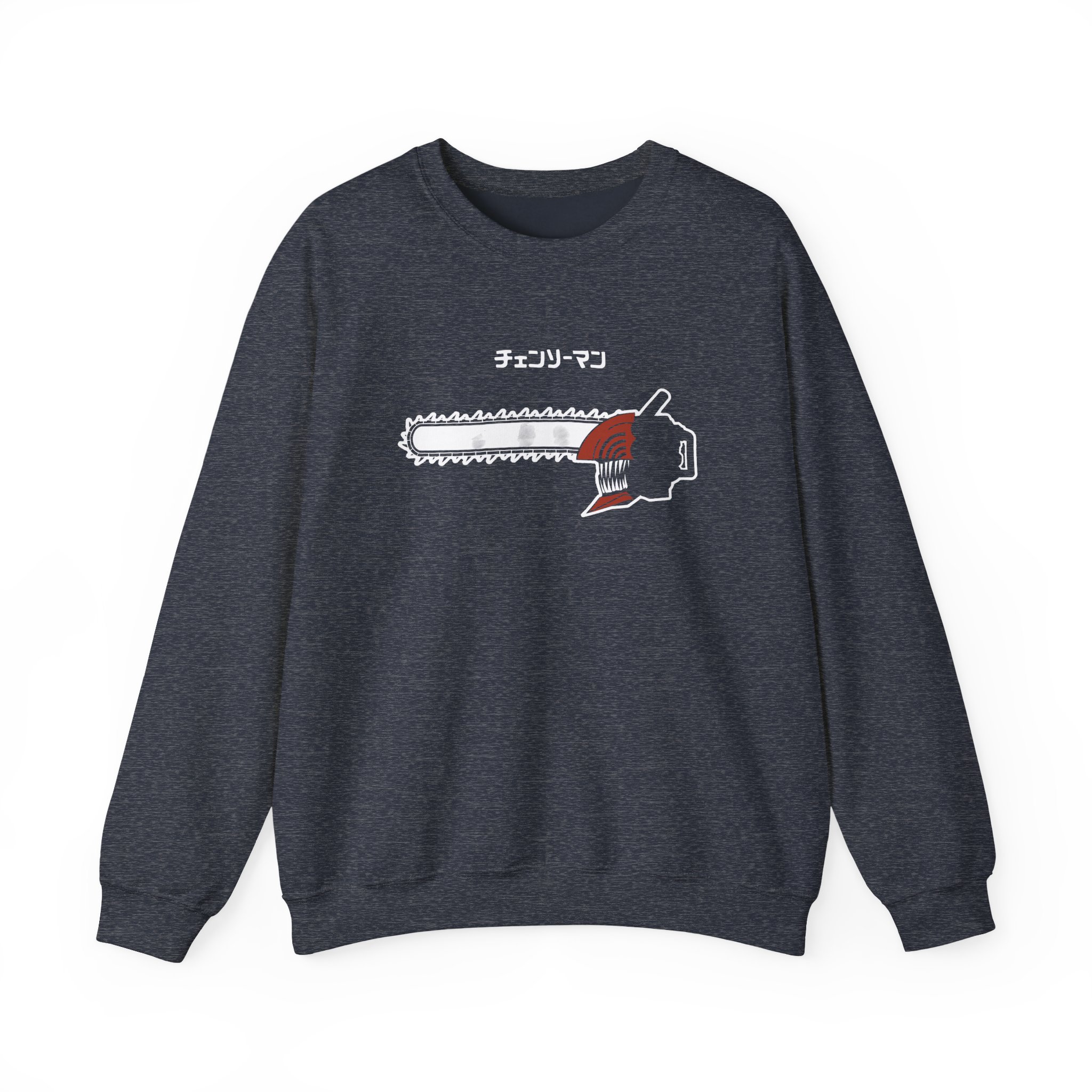 Chainsaw Man Flaming Unisex Heavy Blend™ Crewneck Sweatshirt - Image 7