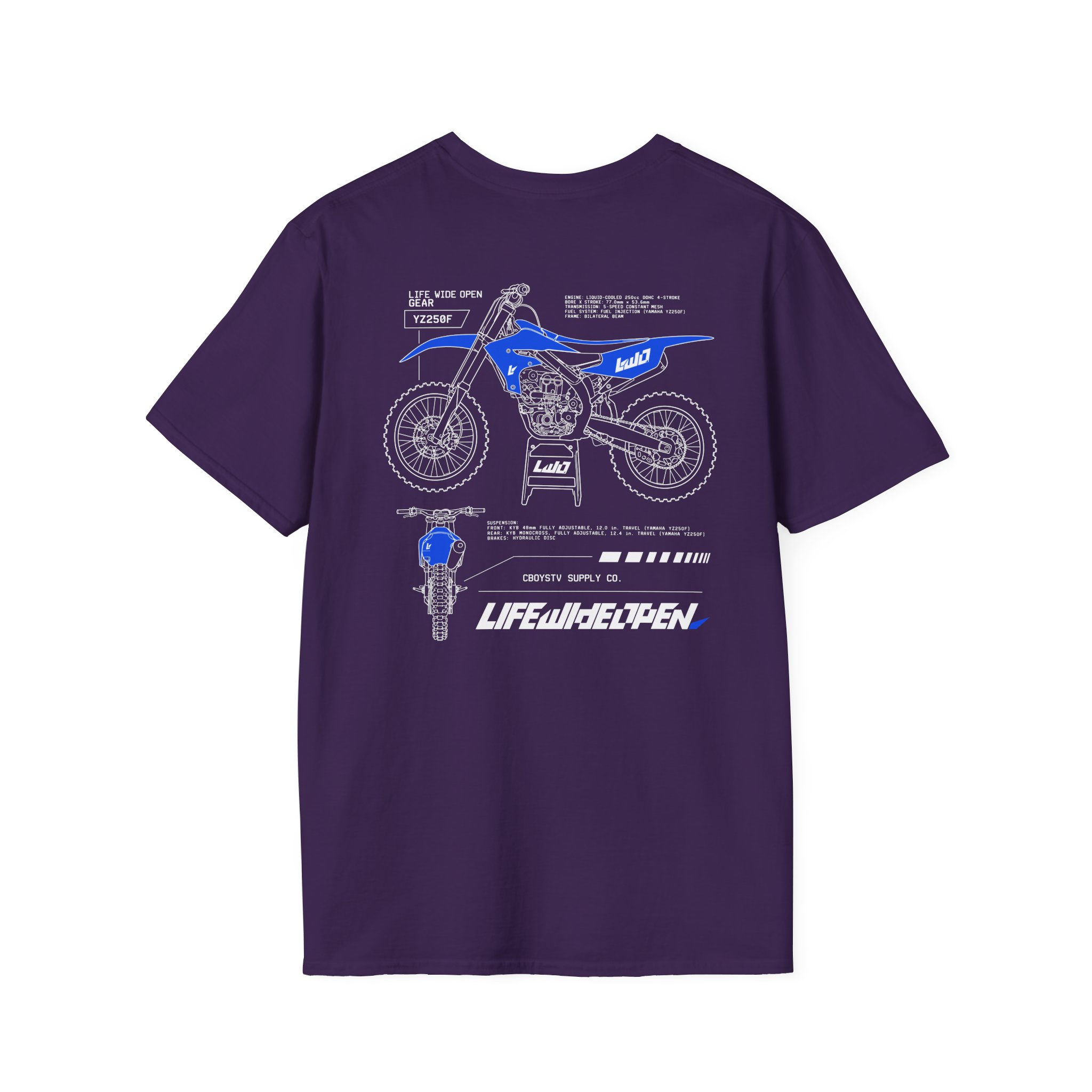 Cboystv Yamaha Spec Unisex Softstyle T-Shirt - Image 22