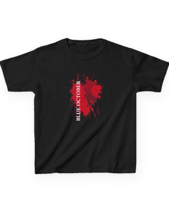Blue October Splatter Heart Kids Heavy Cotton™ Tee
