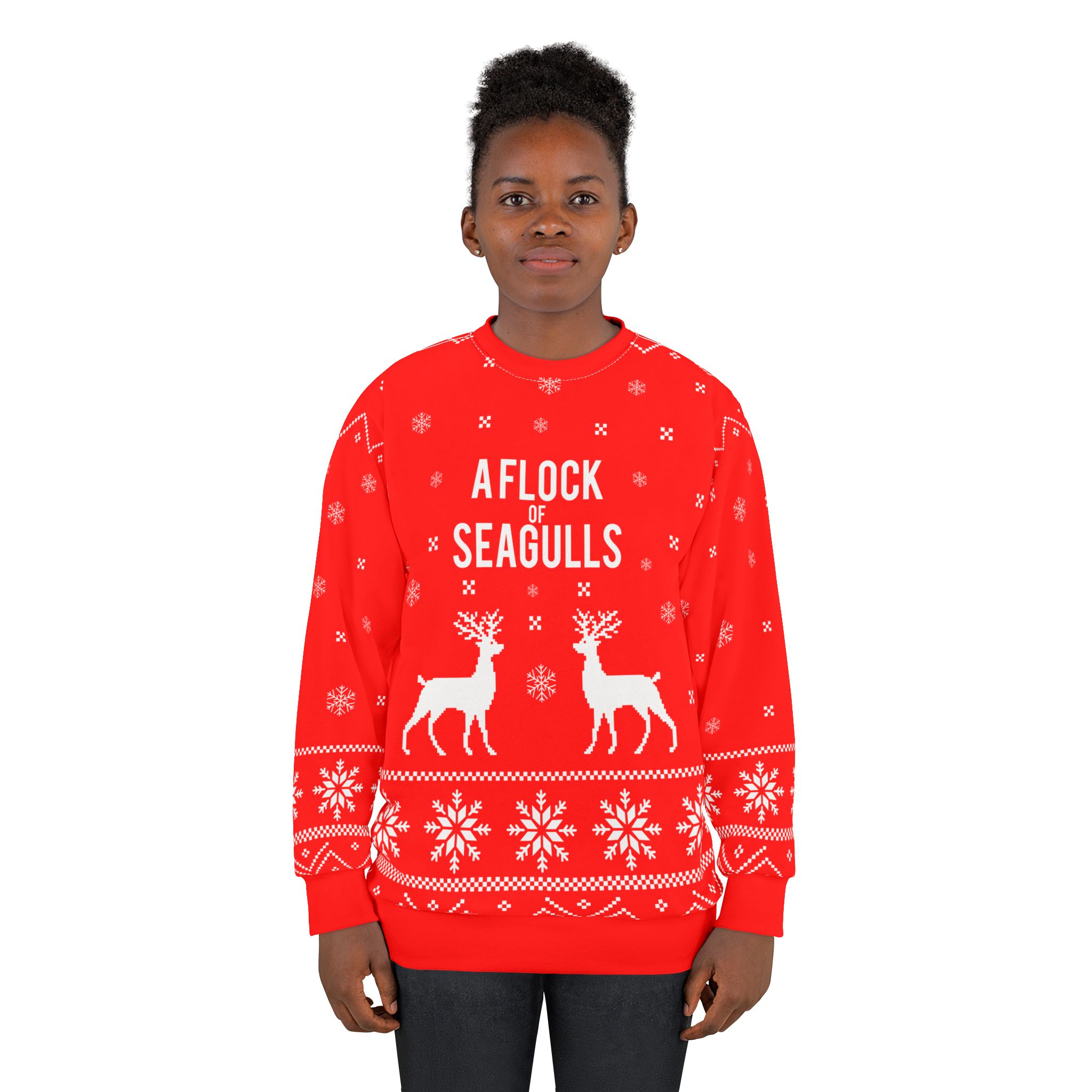 A Flock of Seagulls Unisex Sweatshirt (AOP) - Image 4