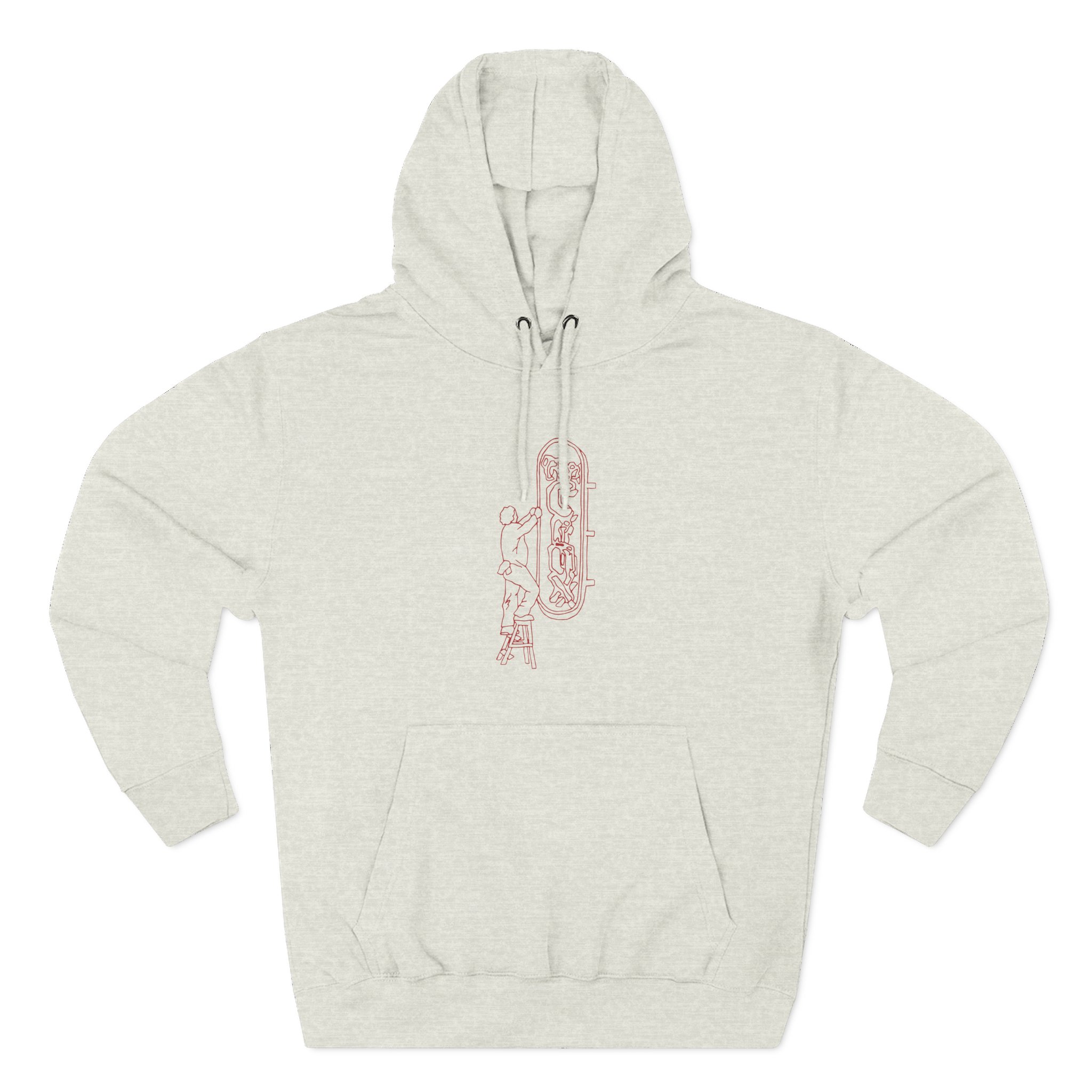 Djo The Crux Sign Ringer Three-panel Fleece Hoodie - Image 7