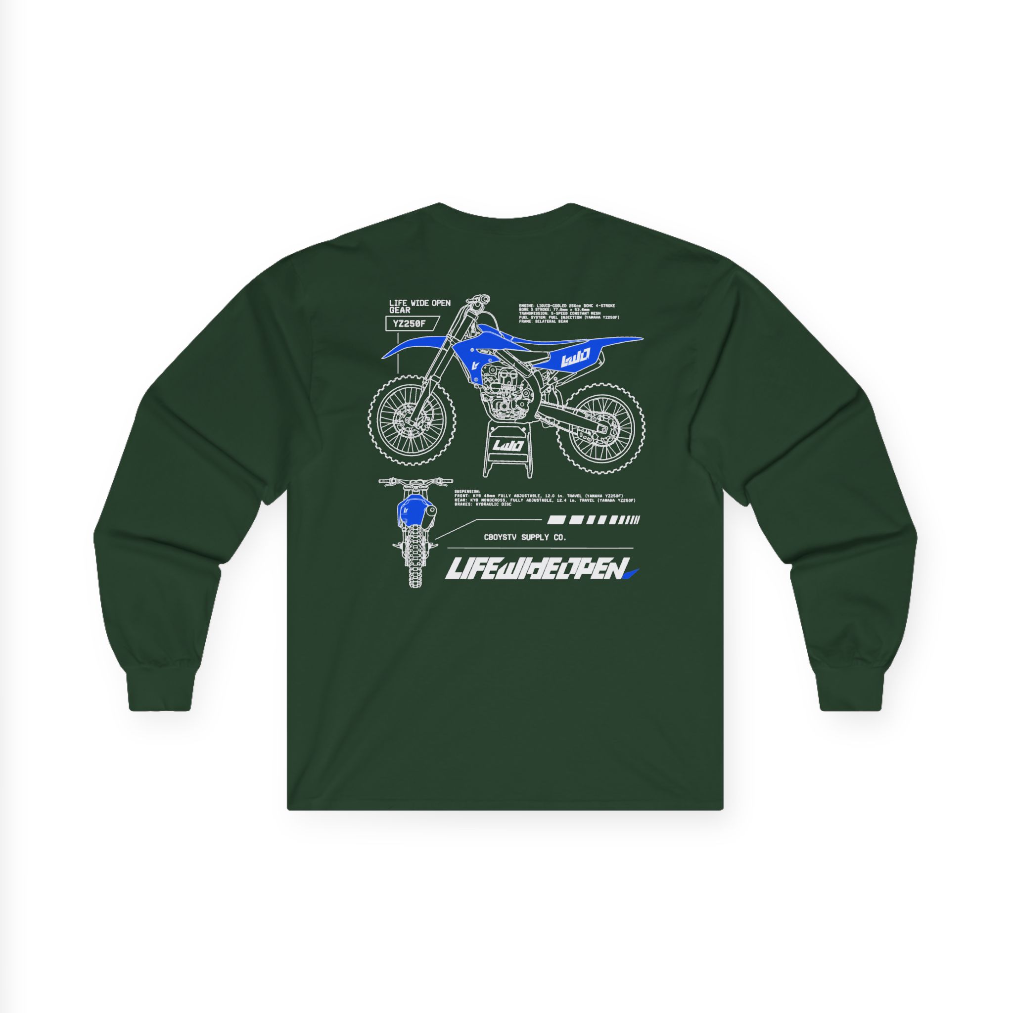 Cboystv Yamaha Spec Unisex Ultra Cotton Long Sleeve Tee - Image 8