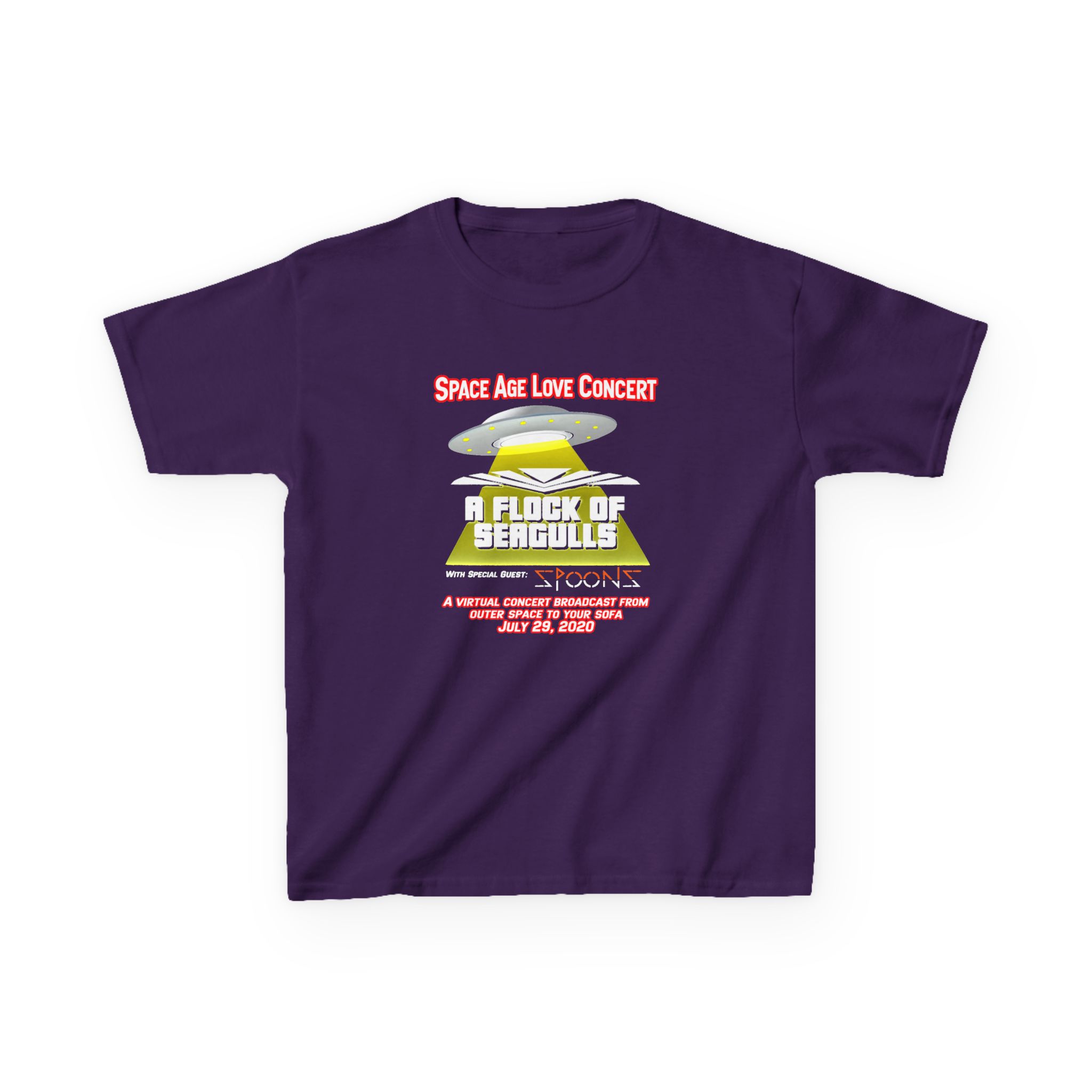 A Flock of Seagulls Space Age Love Concert Kids Heavy Cotton™ Tee - Image 11