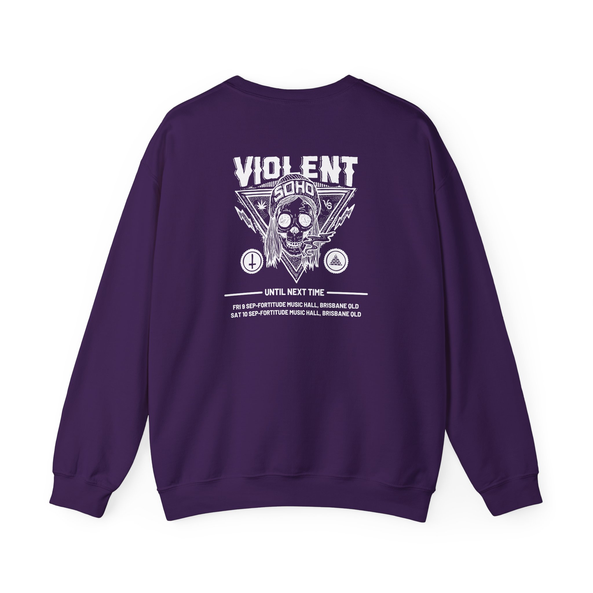Violent Soho Until Next Time Blazin' Skull Unisex Heavy Blend™ Crewneck Sweatshirt - Image 18