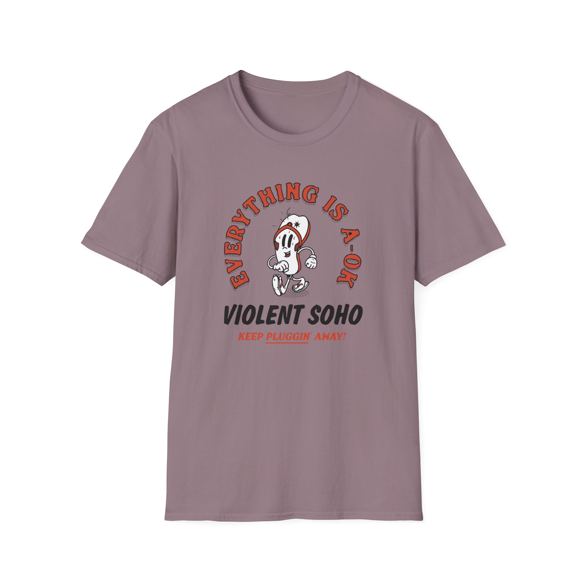 Violent Soho Keep on Pluggin Unisex Softstyle T-Shirt - Image 21