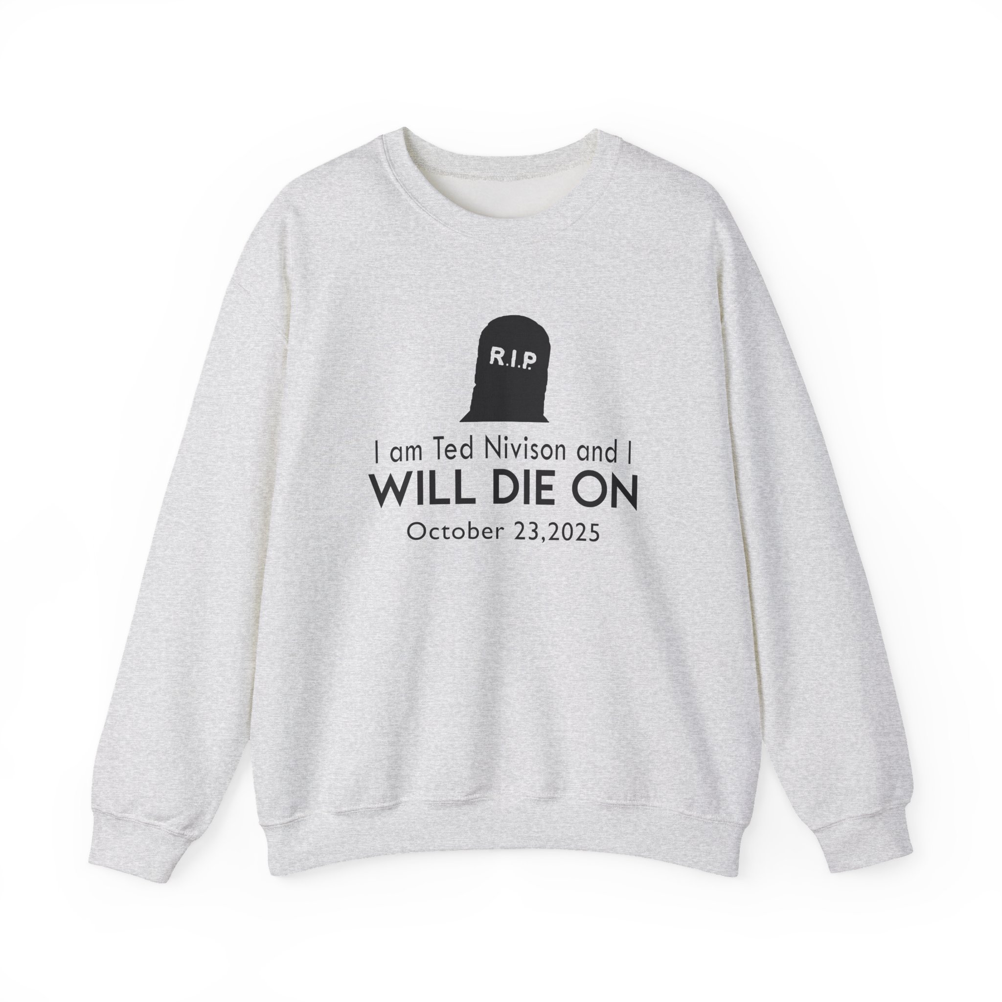 Jschlatt I Am Ted Nivison and I Will Die on Unisex Heavy Blend™ Crewneck Sweatshirt - Image 5
