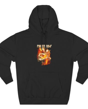 Powerwolf Joan of Arc Three-Panel Fleece Hoodie