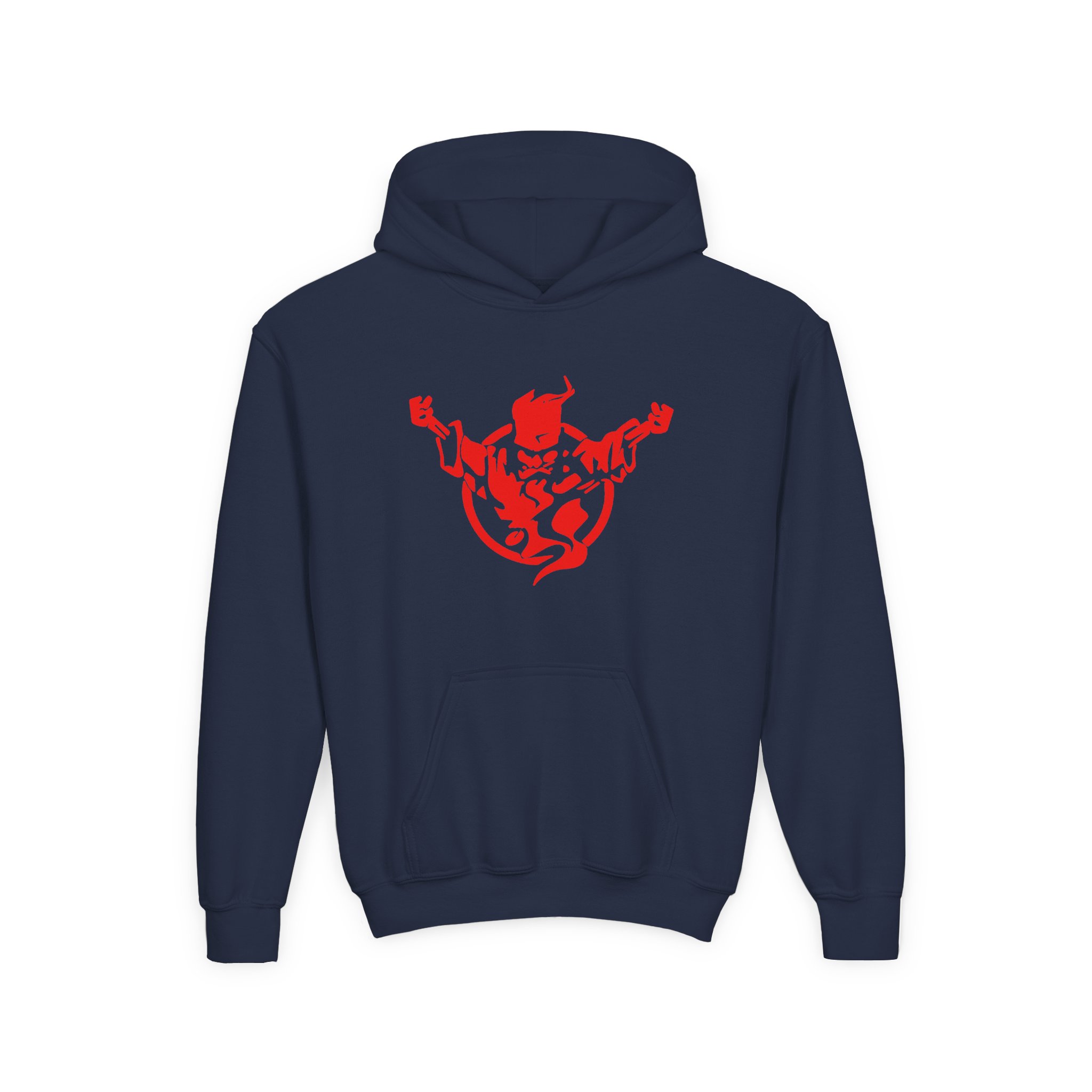 Thunderdome Logo Youth Heavy Blend Hooded Sweatshirt - Image 7