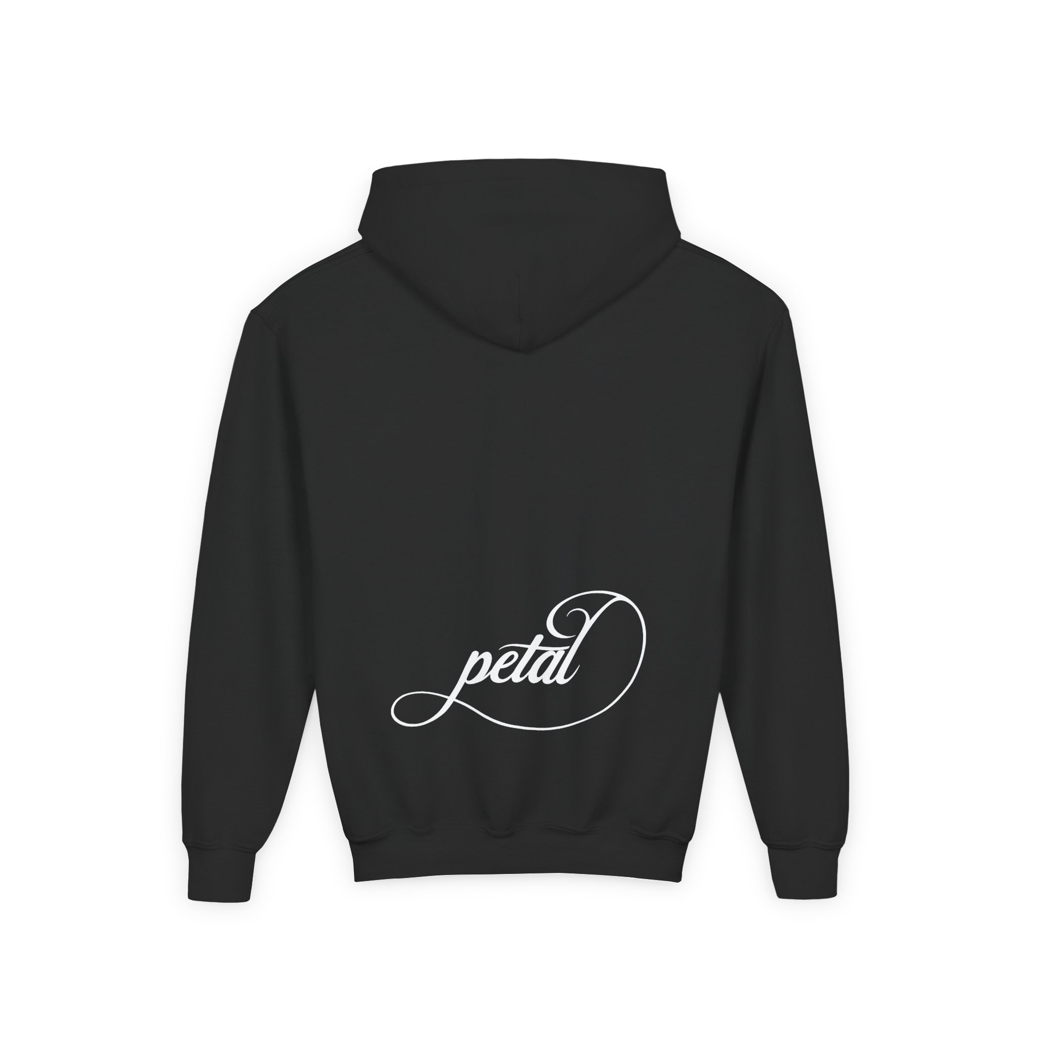 AG petal blurred flowers Youth Heavy Blend Hooded Sweatshirt - Image 2
