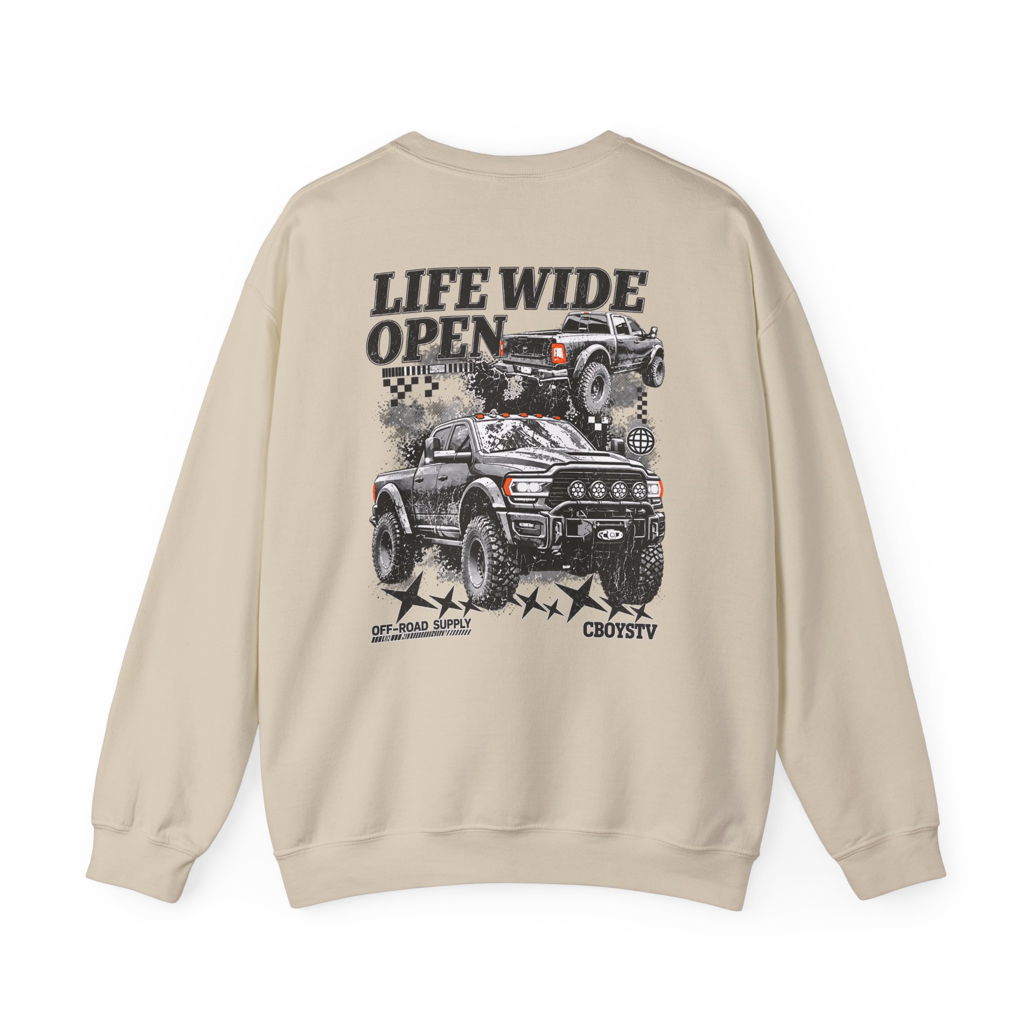 Cboystv Prospector Whiteout Unisex Heavy Blend™ Crewneck Sweatshirt - Image 8
