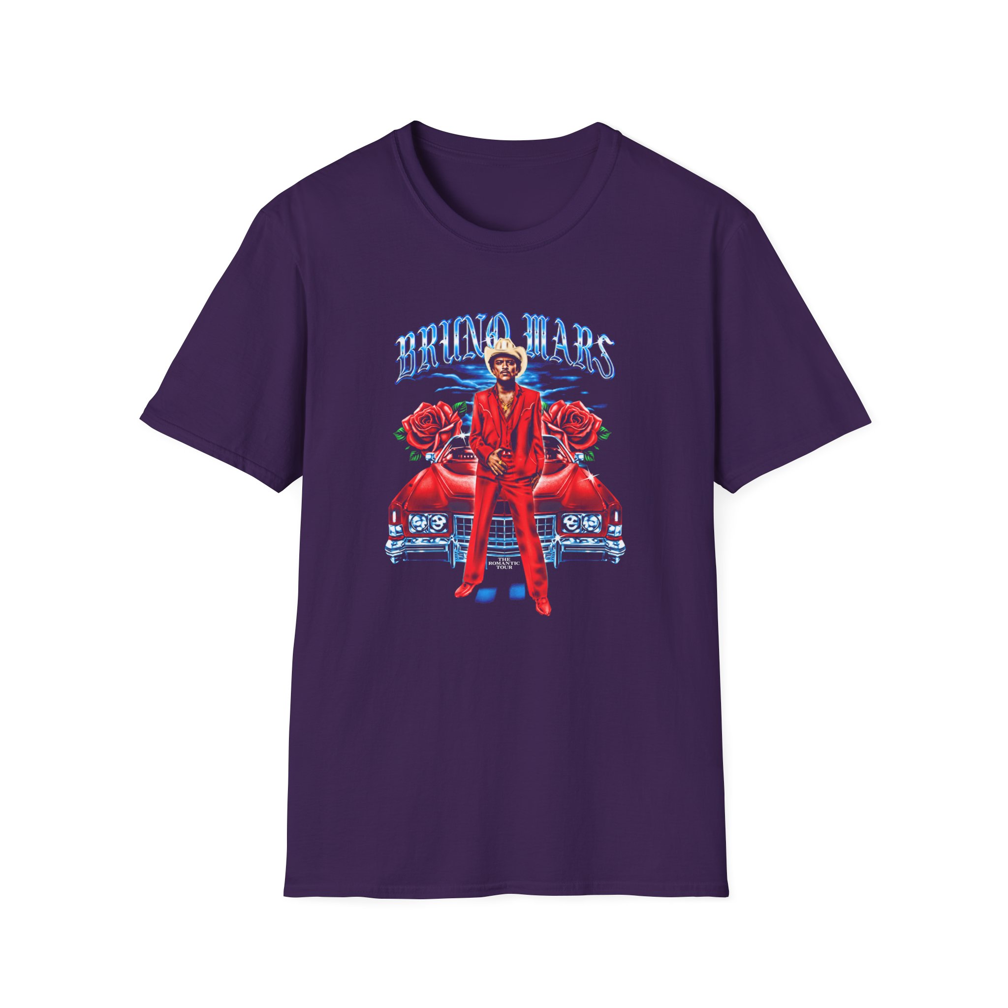 Bruno Mars Tampa the Romantic Unisex Softstyle T-Shirt - Image 15
