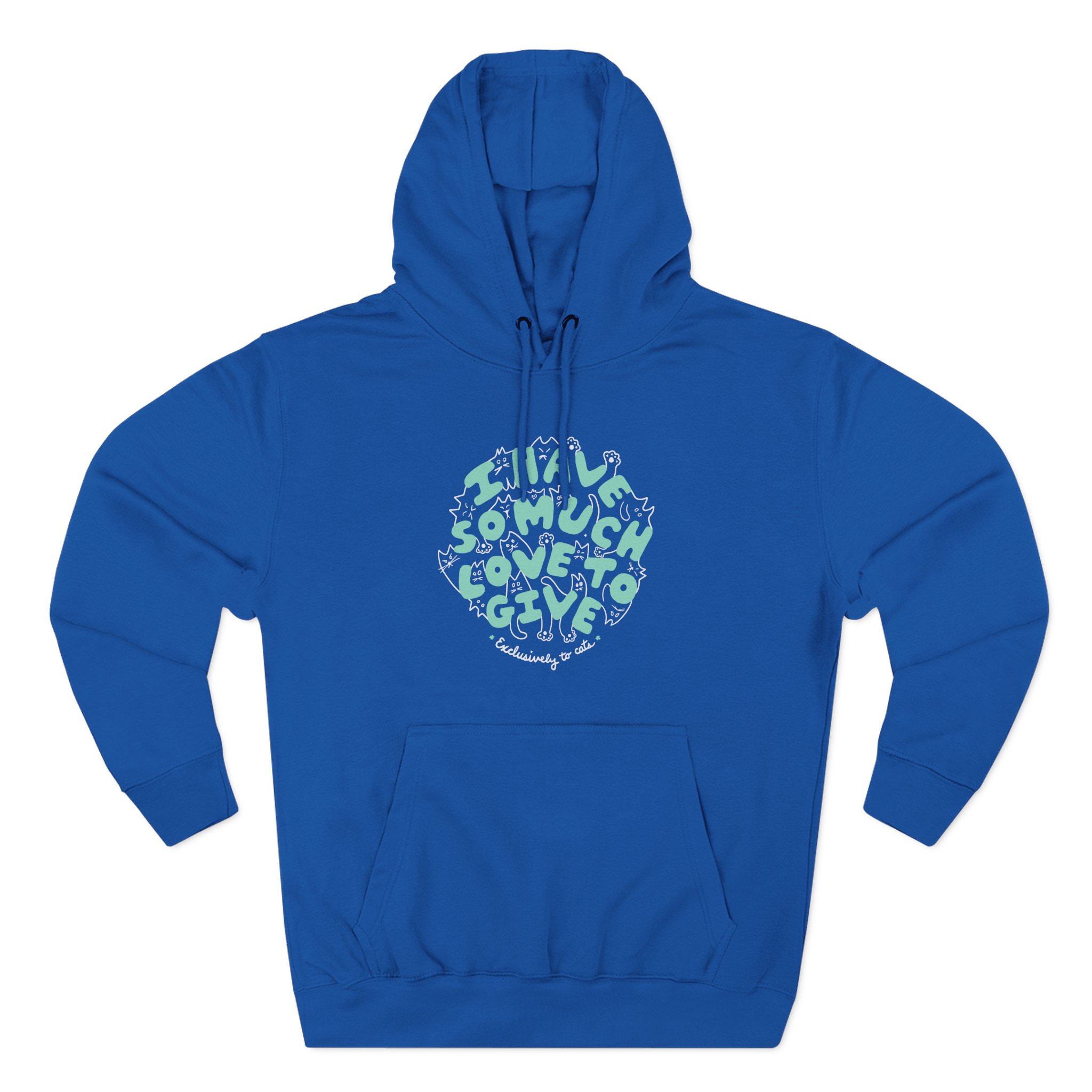 Dropout Exclusively To Cats Three-Panel Fleece Hoodie - Image 7
