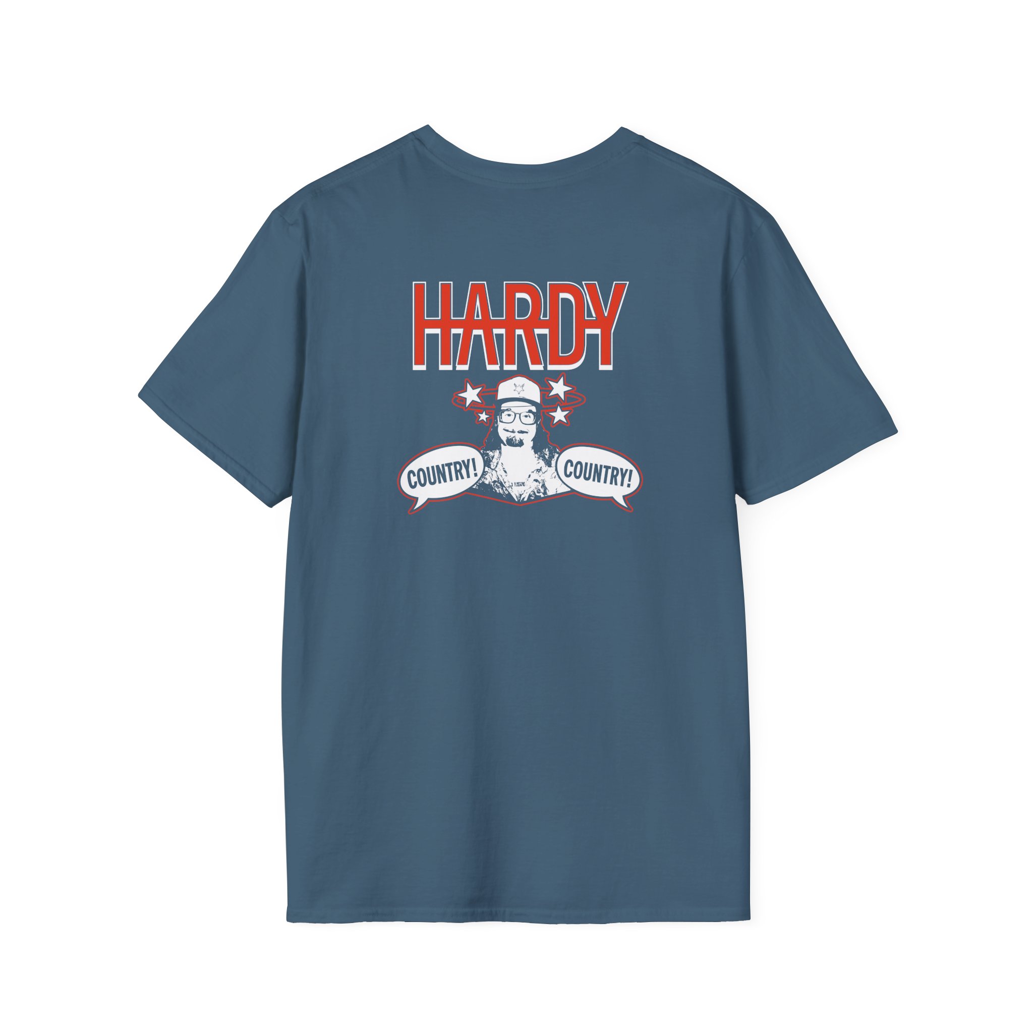 Hd COUNTRY! COUNTRY! Black Unisex Softstyle T-Shirt - Image 10