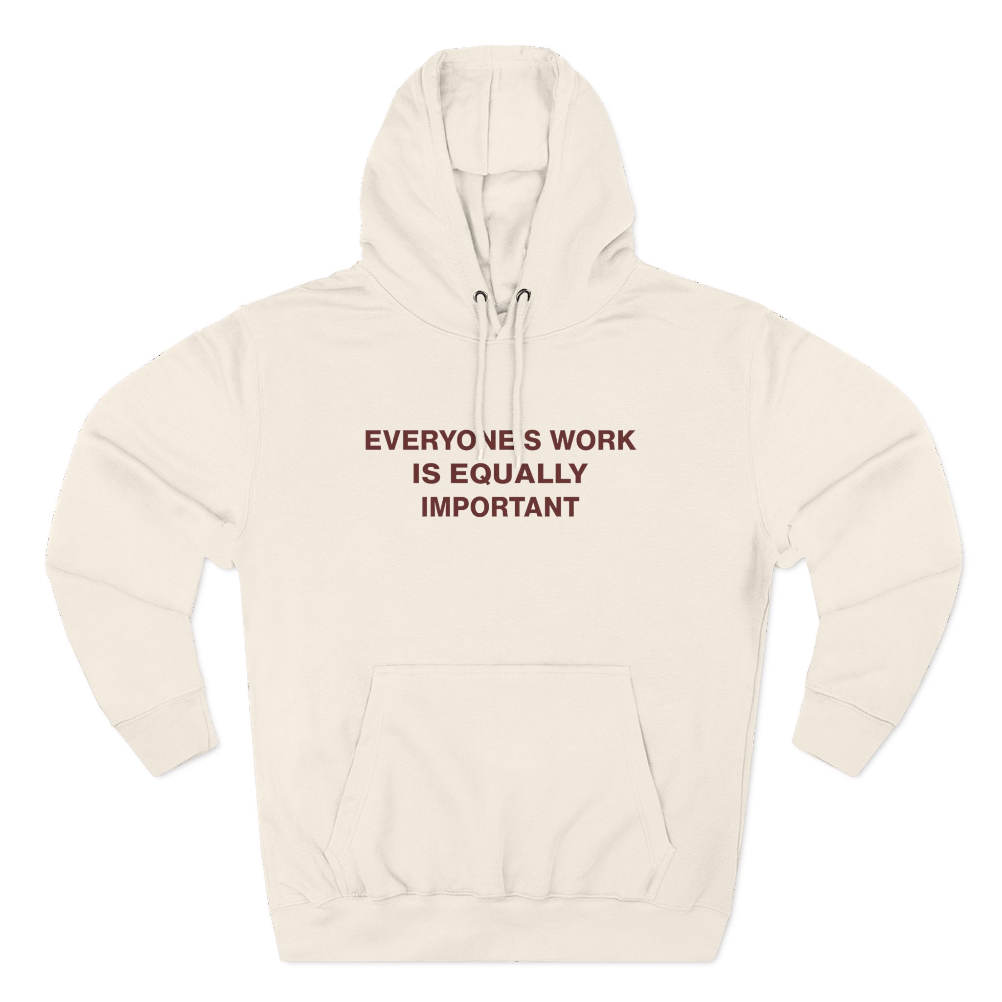 Jenny Holzer Everyone's Work is Equally Important Three-Panel Fleece Hoodie - Image 5