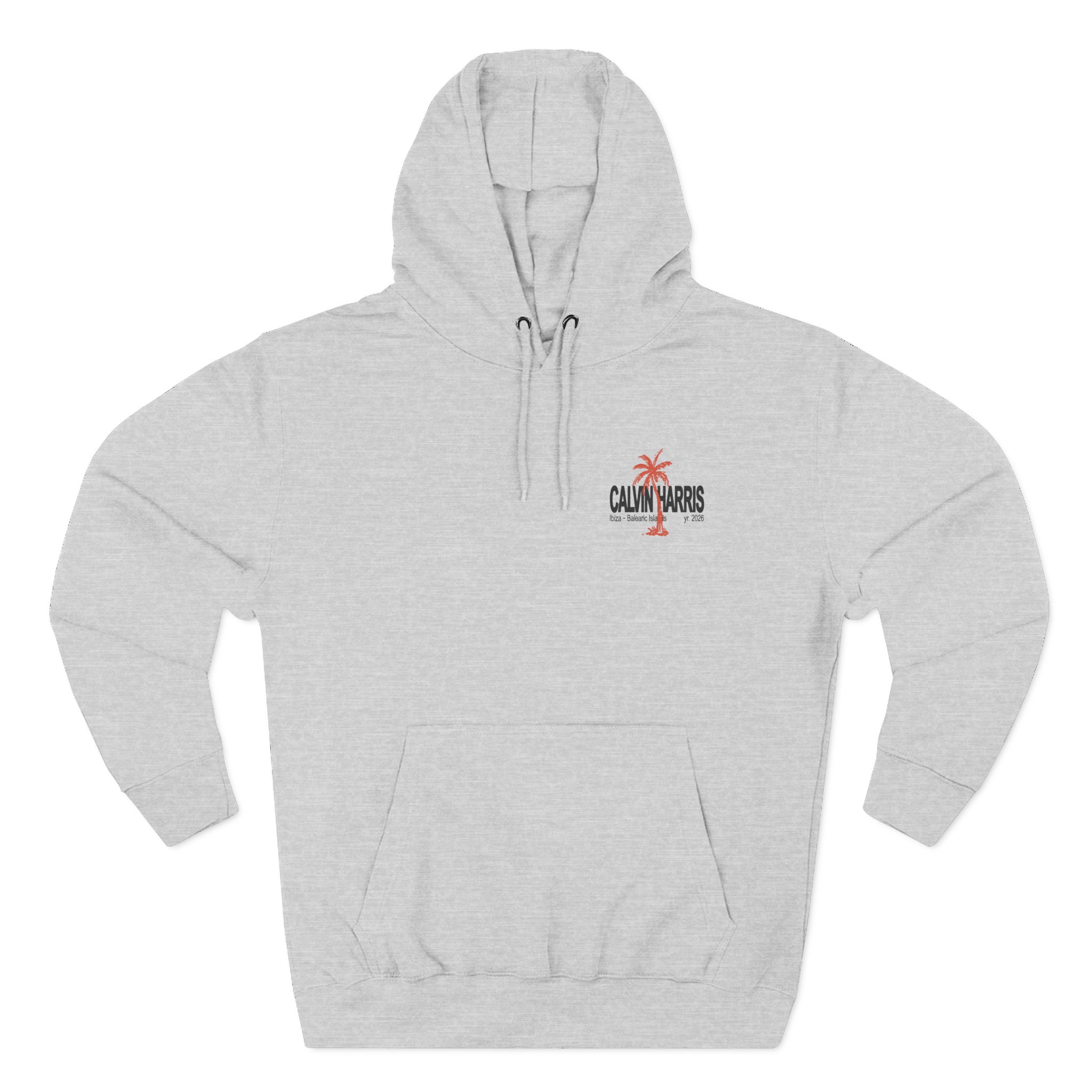 Calvin Harris Ecru Palm Three-Panel Fleece Hoodie - Image 3