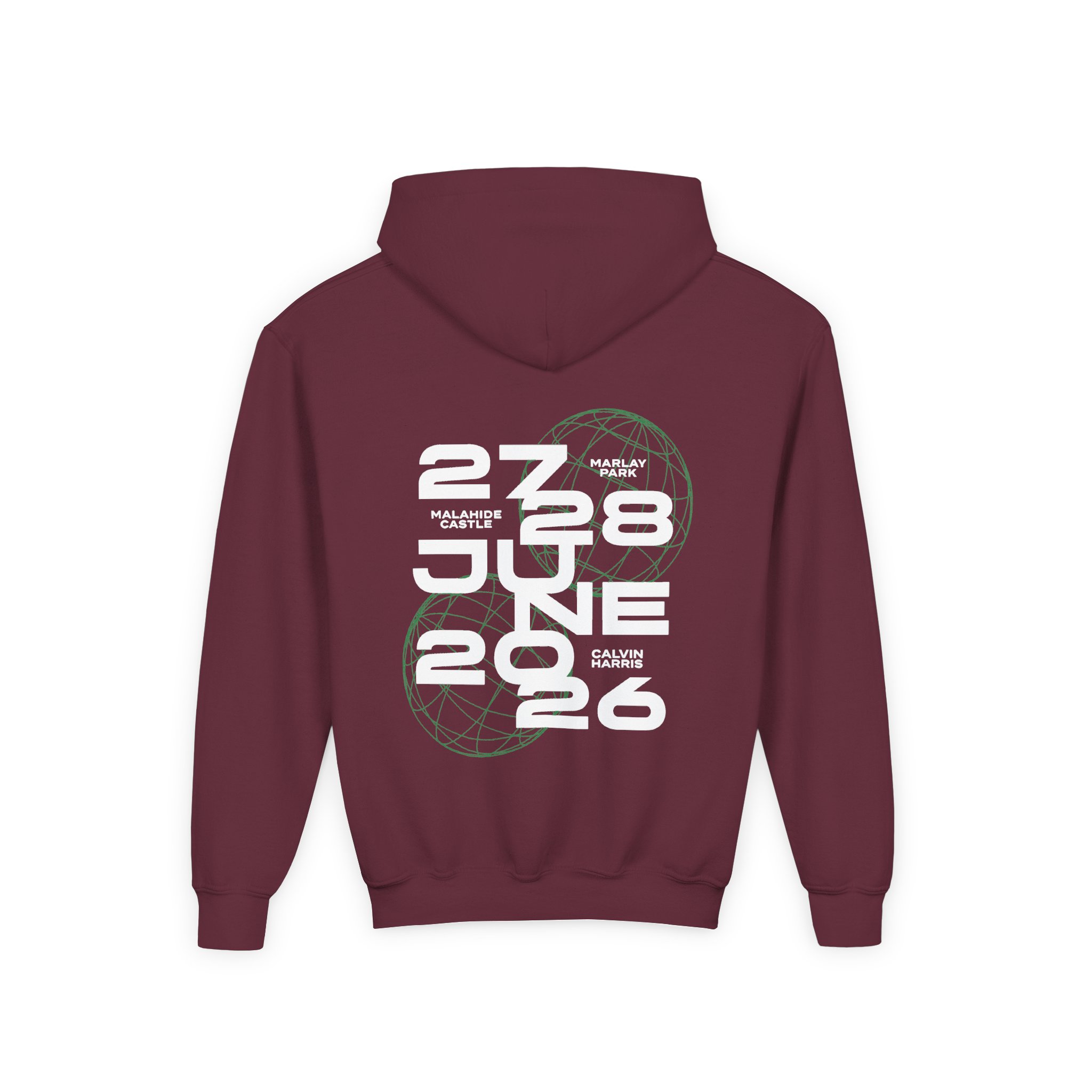 Youth Calvin Harris Wireframe Marlay Park Heavy Blend Hooded Sweatshirt - Image 4