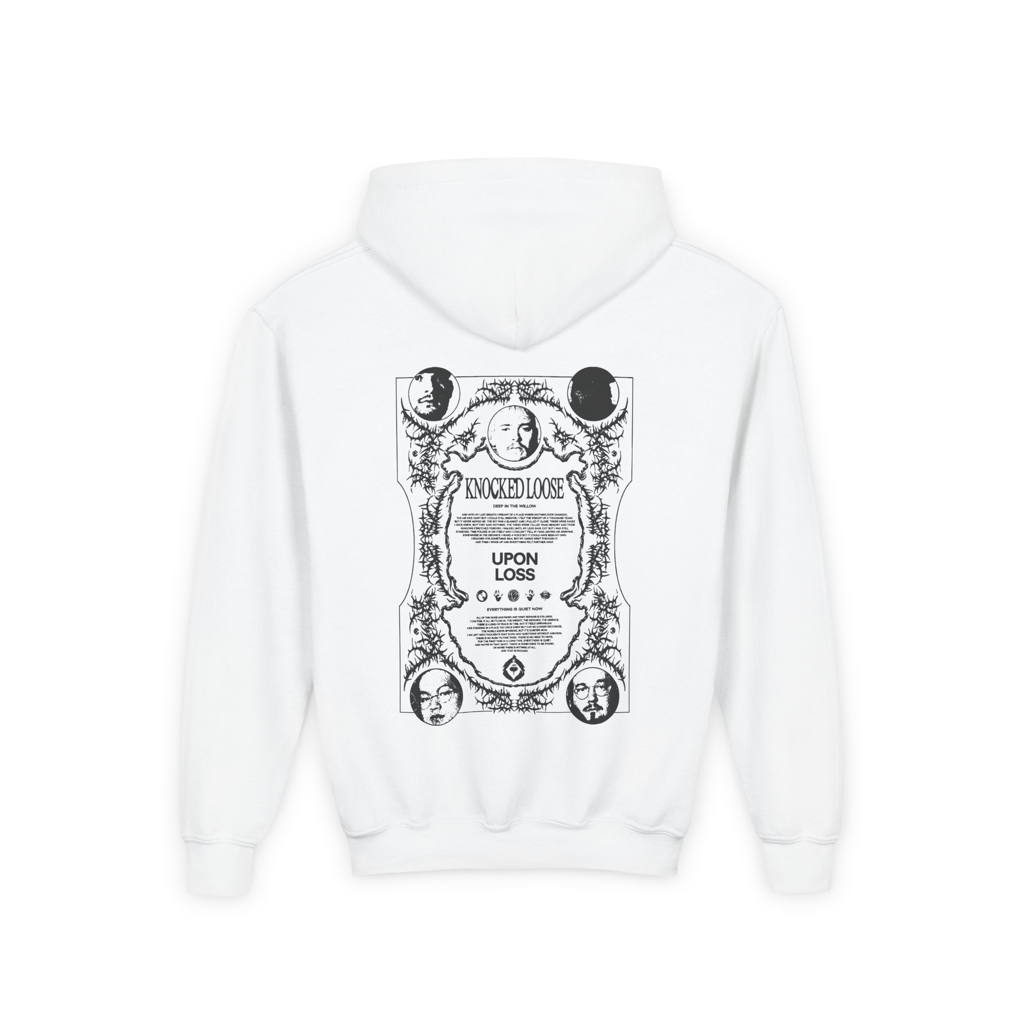 Knocked Loose Upon Loss Wolves Youth Heavy Blend Hooded Sweatshirt - Image 2