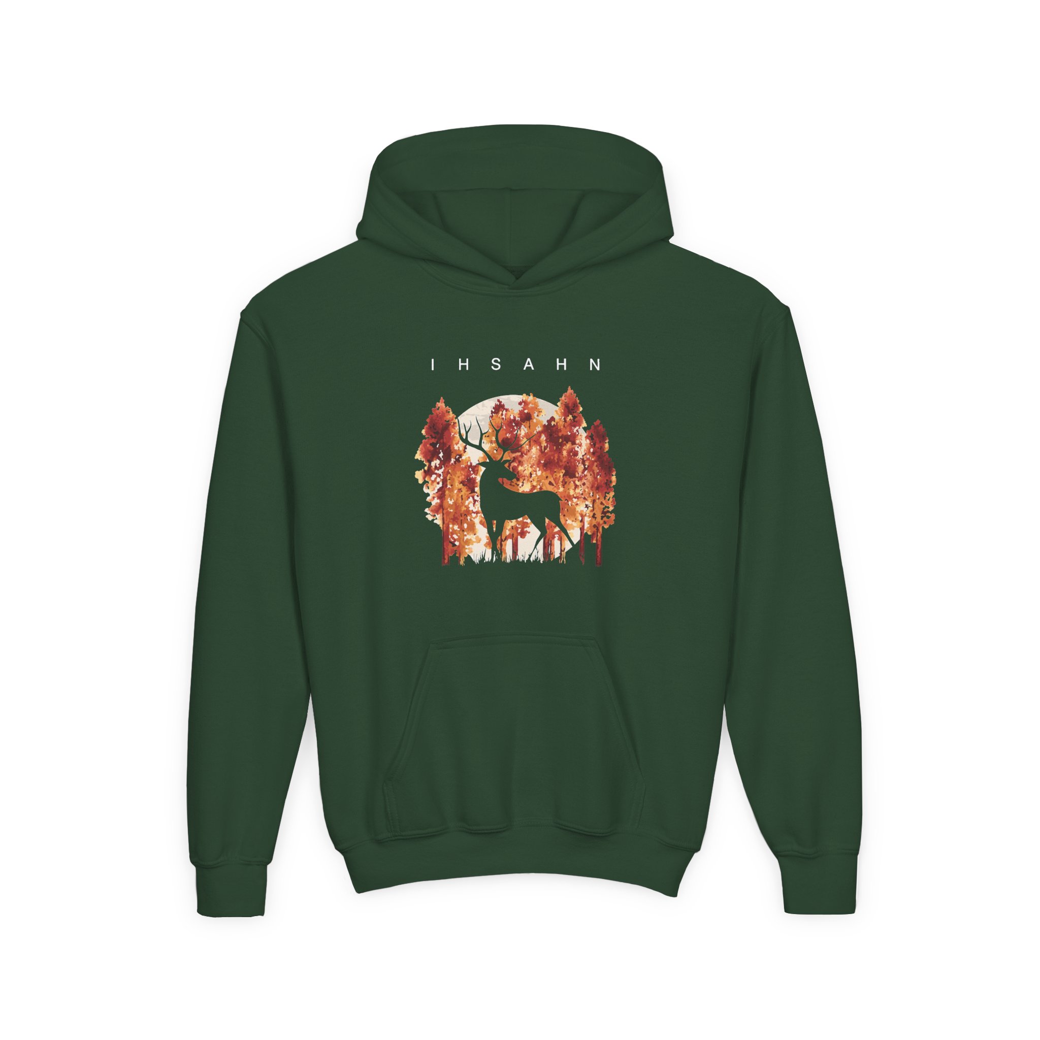 Youth Ihsahn Silhouette Heavy Blend Hooded Sweatshirt - Image 3