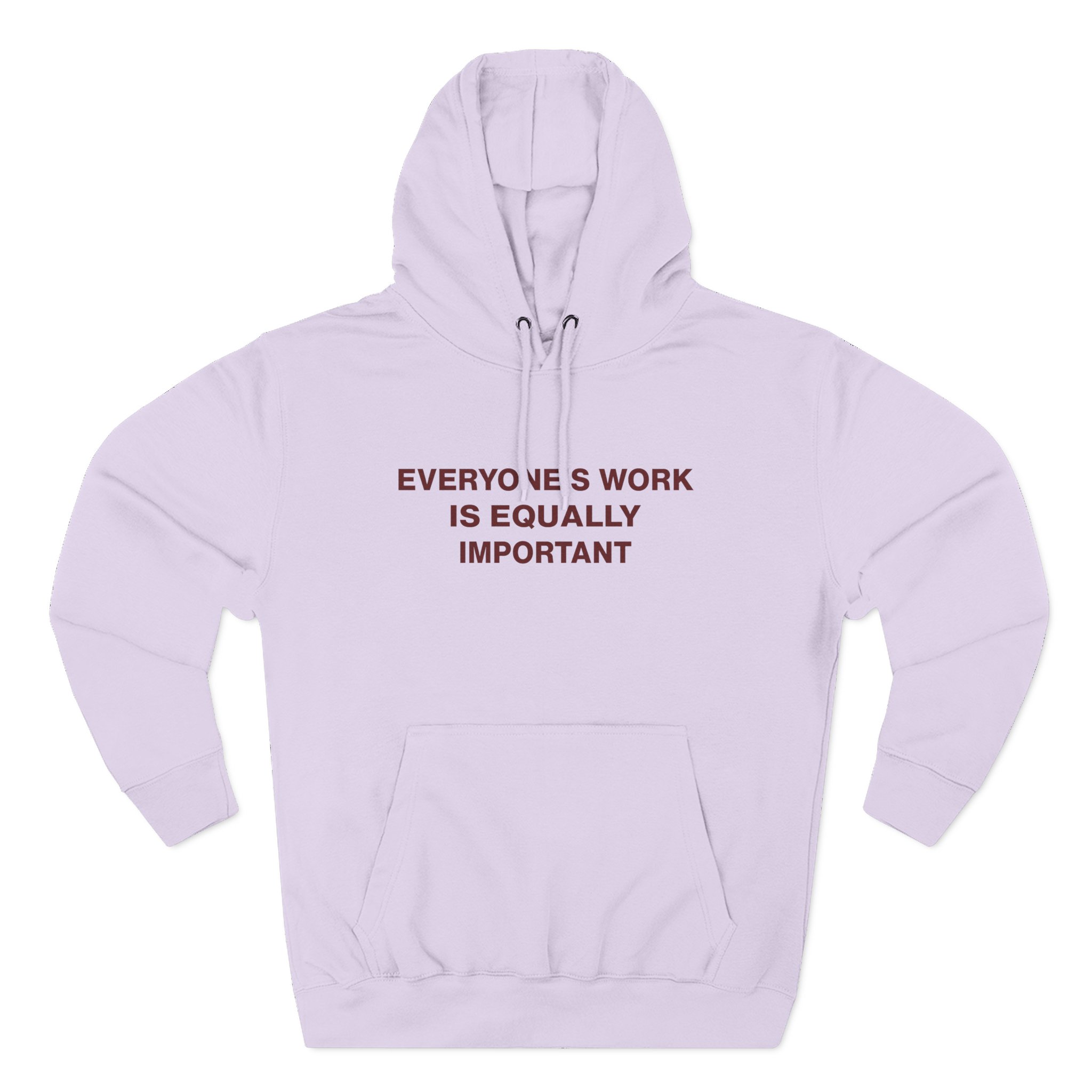 Jenny Holzer Everyone's Work is Equally Important Three-Panel Fleece Hoodie - Image 13