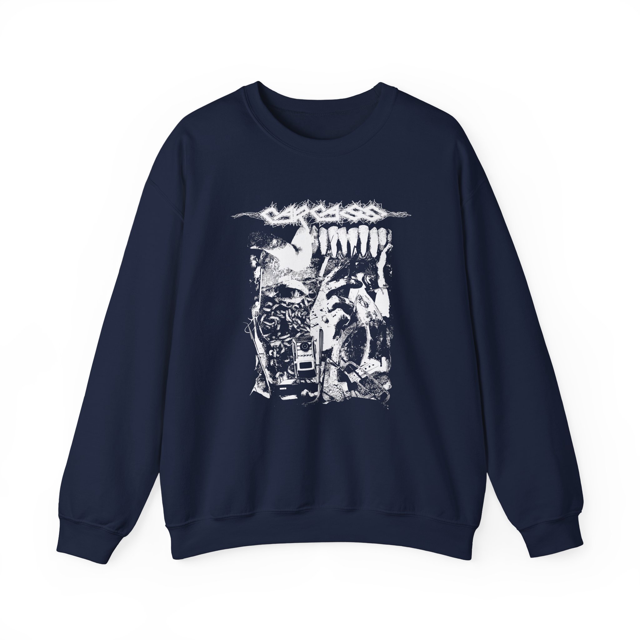 Carcass Flesh Ripping Sonic Torment Unisex Heavy Blend™ Crewneck Sweatshirt - Image 5