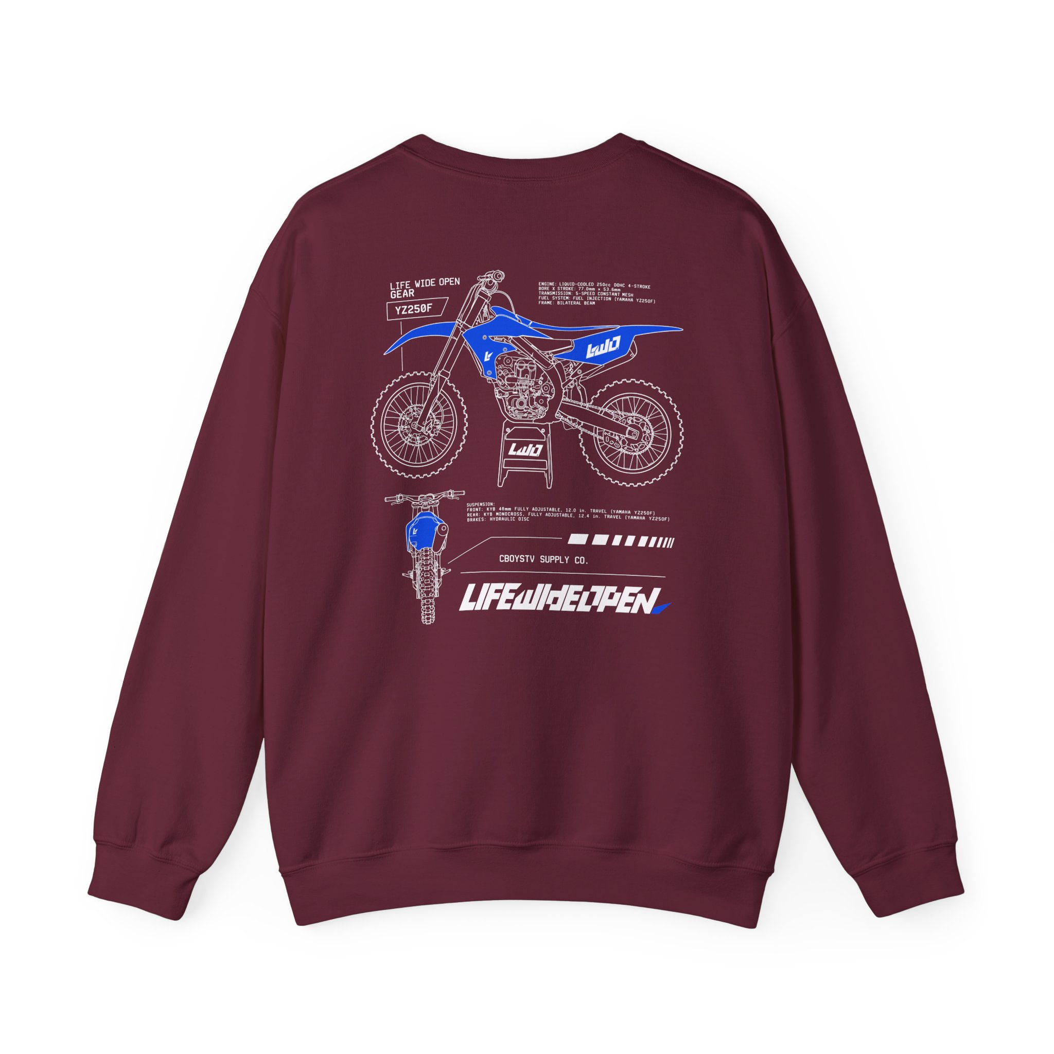 Cboystv Yamaha Spec Unisex Heavy Blend™ Crewneck Sweatshirt - Image 6