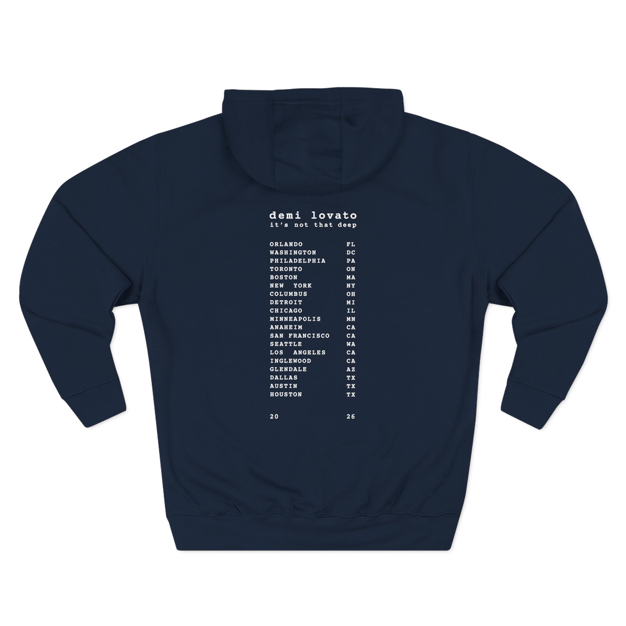 D L It’s Not That Deep Tour Three-panel Fleece Hoodie - Image 10