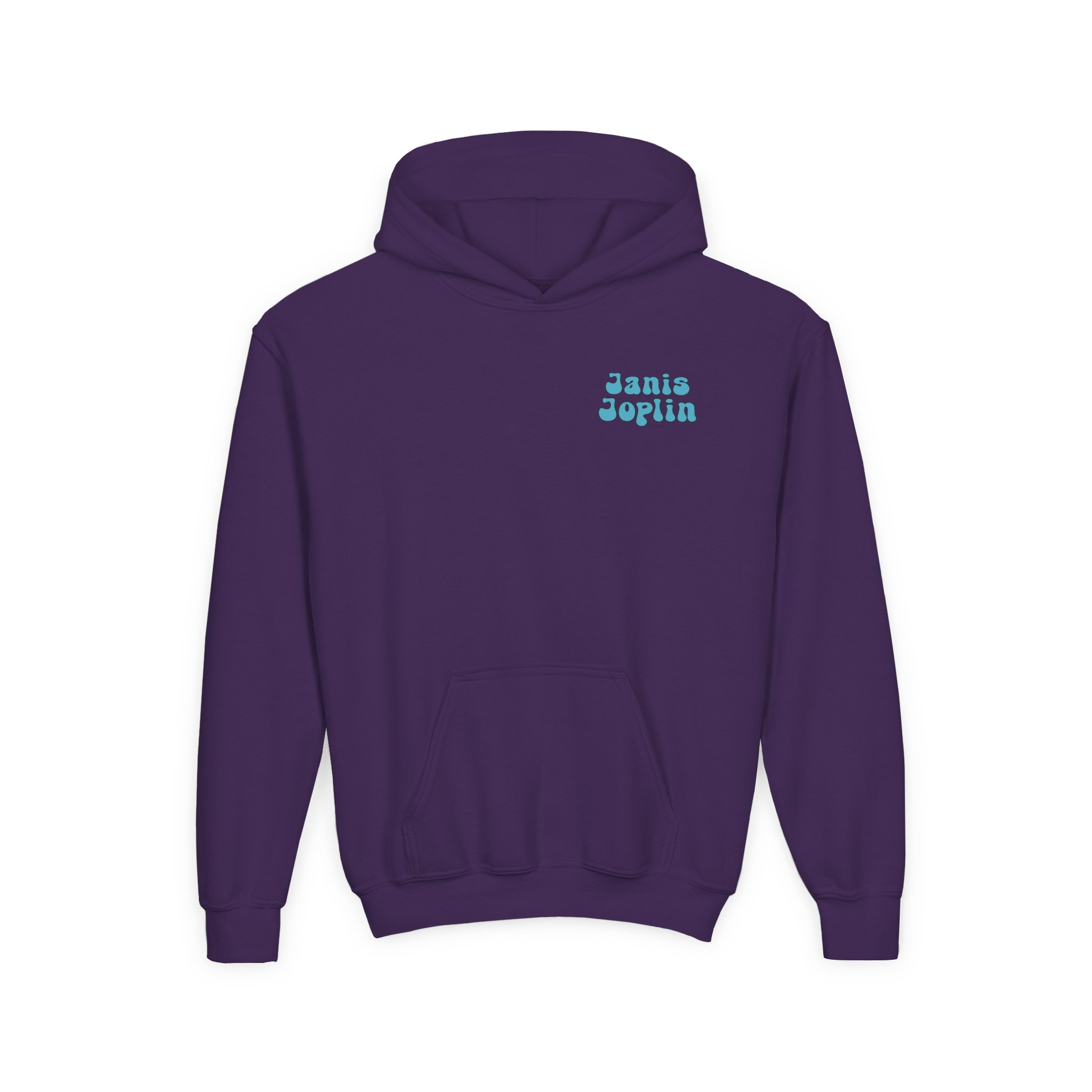 Janis Joplin Sherpa Fleece Youth Heavy Blend Hooded Sweatshirt - Image 13