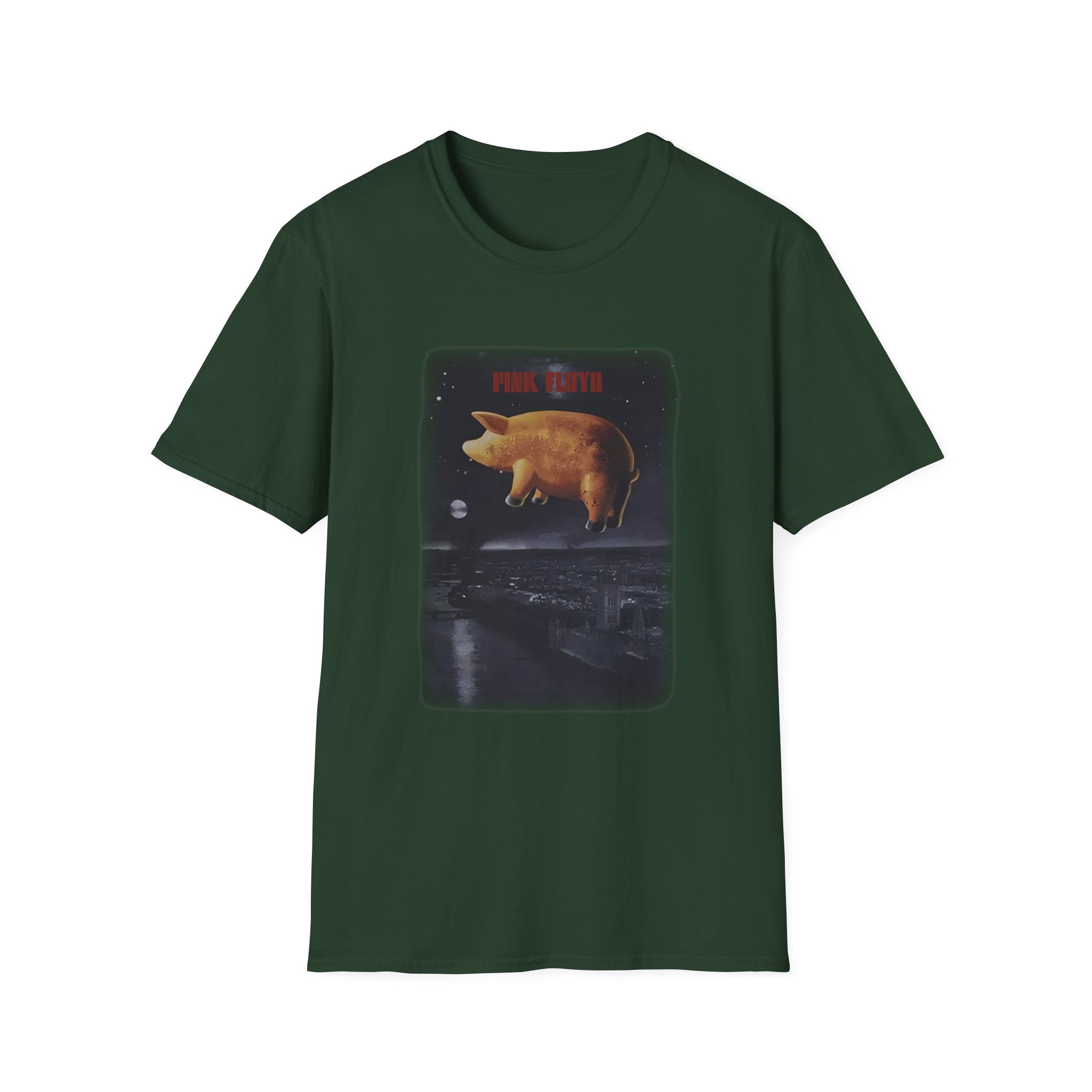 Pink Floyd Pigs Over London Unisex Softstyle T-Shirt - Image 5