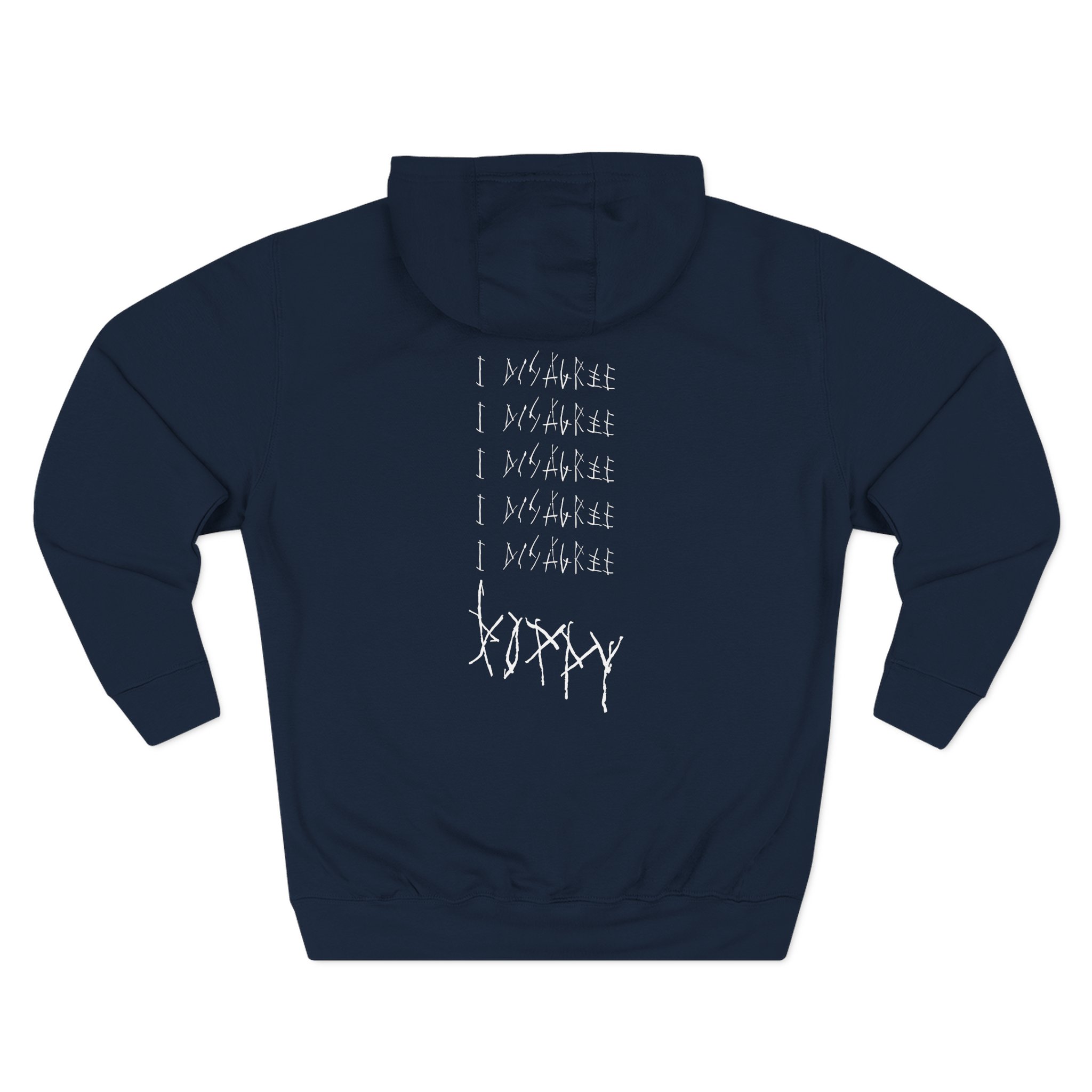 Poppy I Disagree' Album Artwork Three-Panel Fleece Hoodie - Image 8