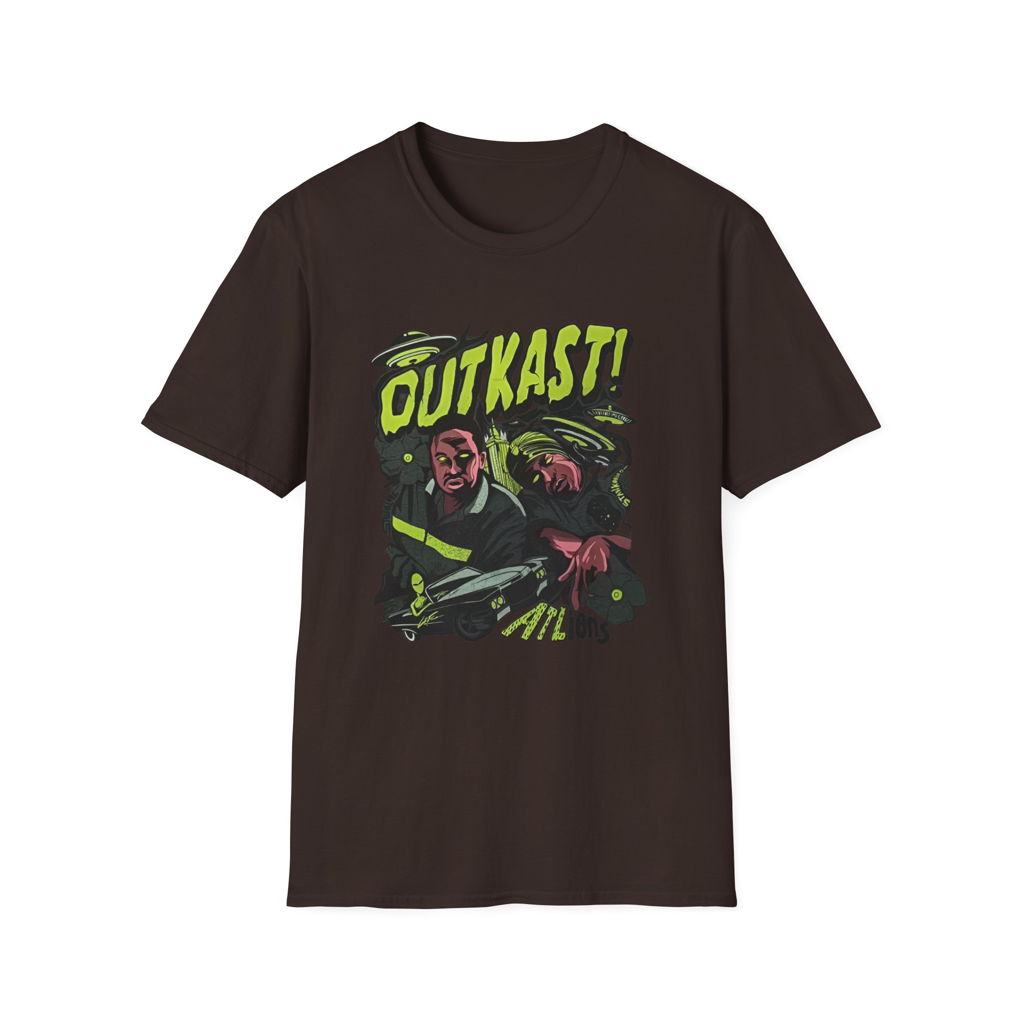 Outkast ATLiens Unisex Softstyle T-Shirt - Image 5
