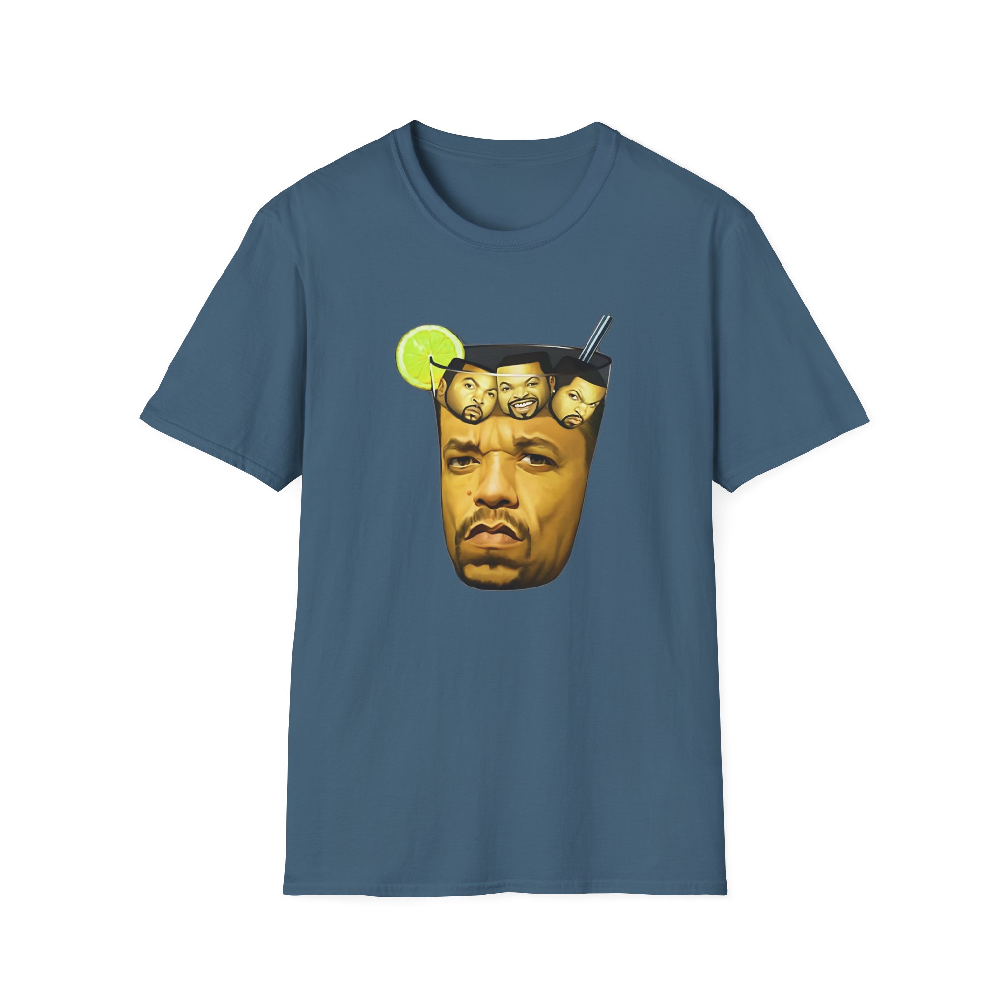 Ice Cube In Iced Tea Unisex Softstyle T-Shirt - Image 13