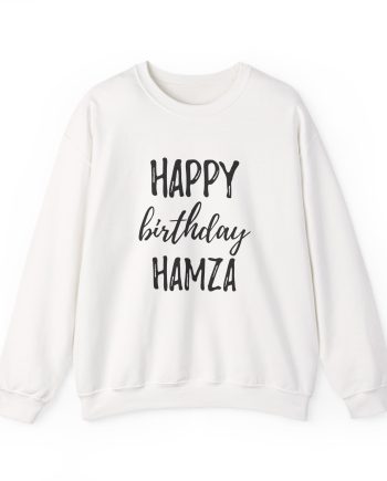 Hamza Happy Birthday Unisex Heavy Blend™ Crewneck Sweatshirt