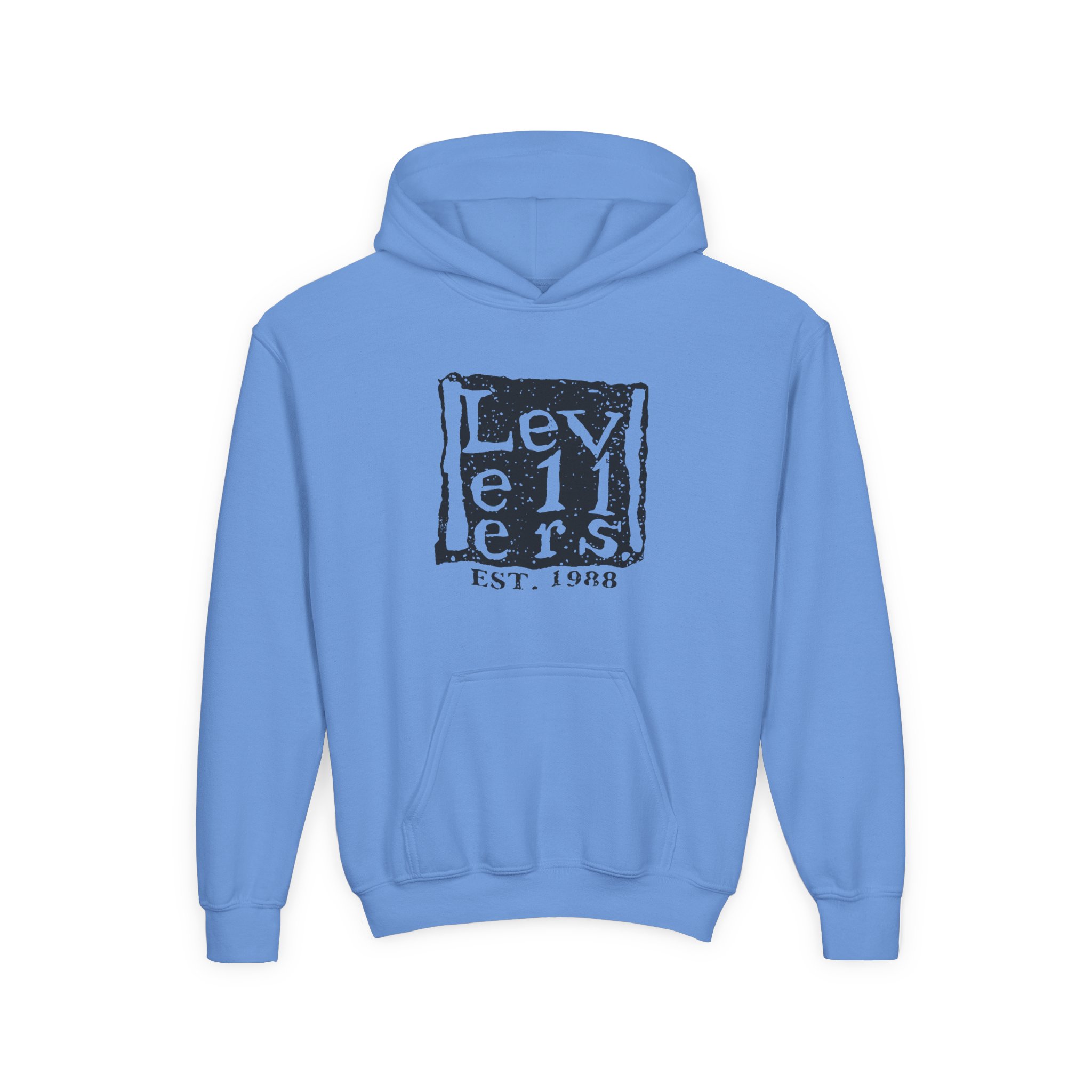 Levellers Logo Youth Heavy Blend Hooded Sweatshirt - Image 5