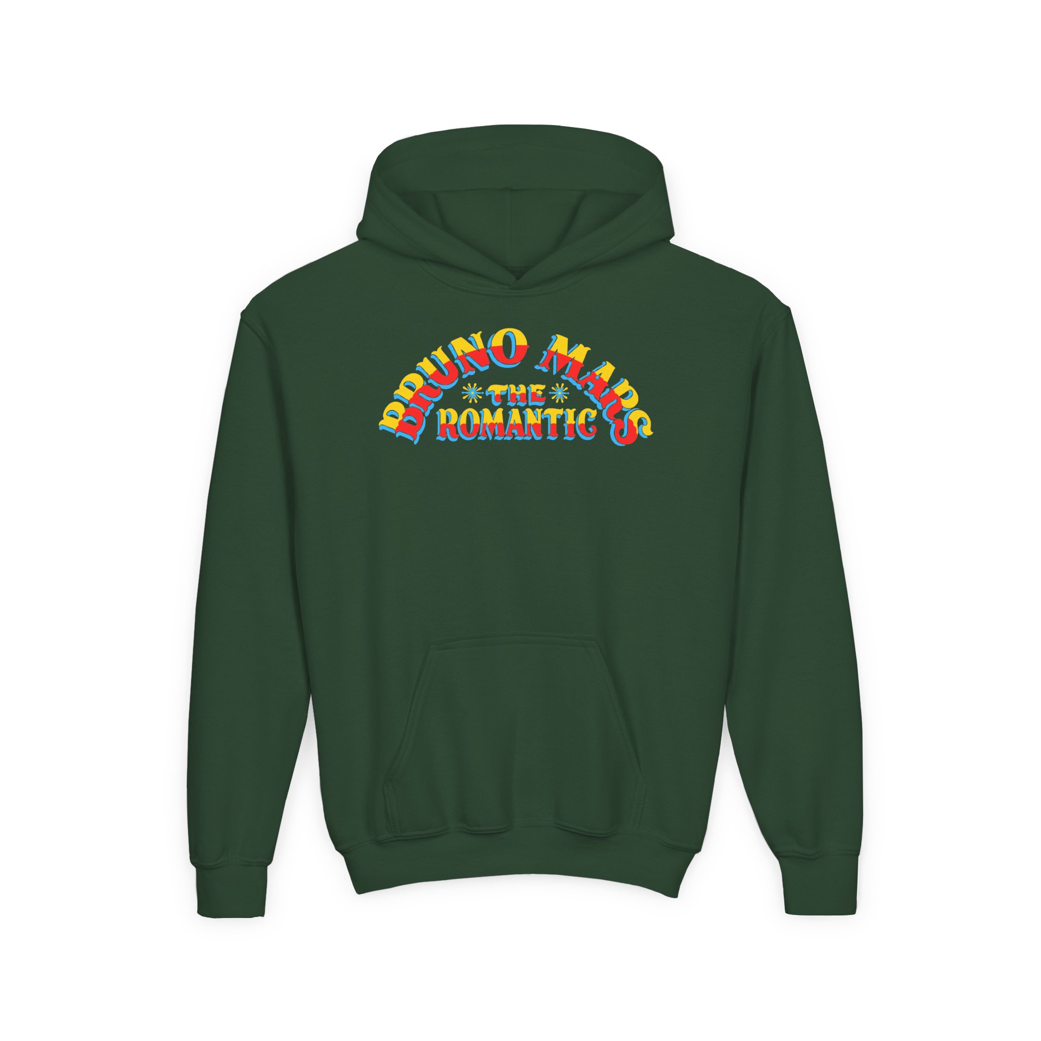 Bruno Mars the Romantic Halo Youth Heavy Blend Hooded Sweatshirt - Image 3