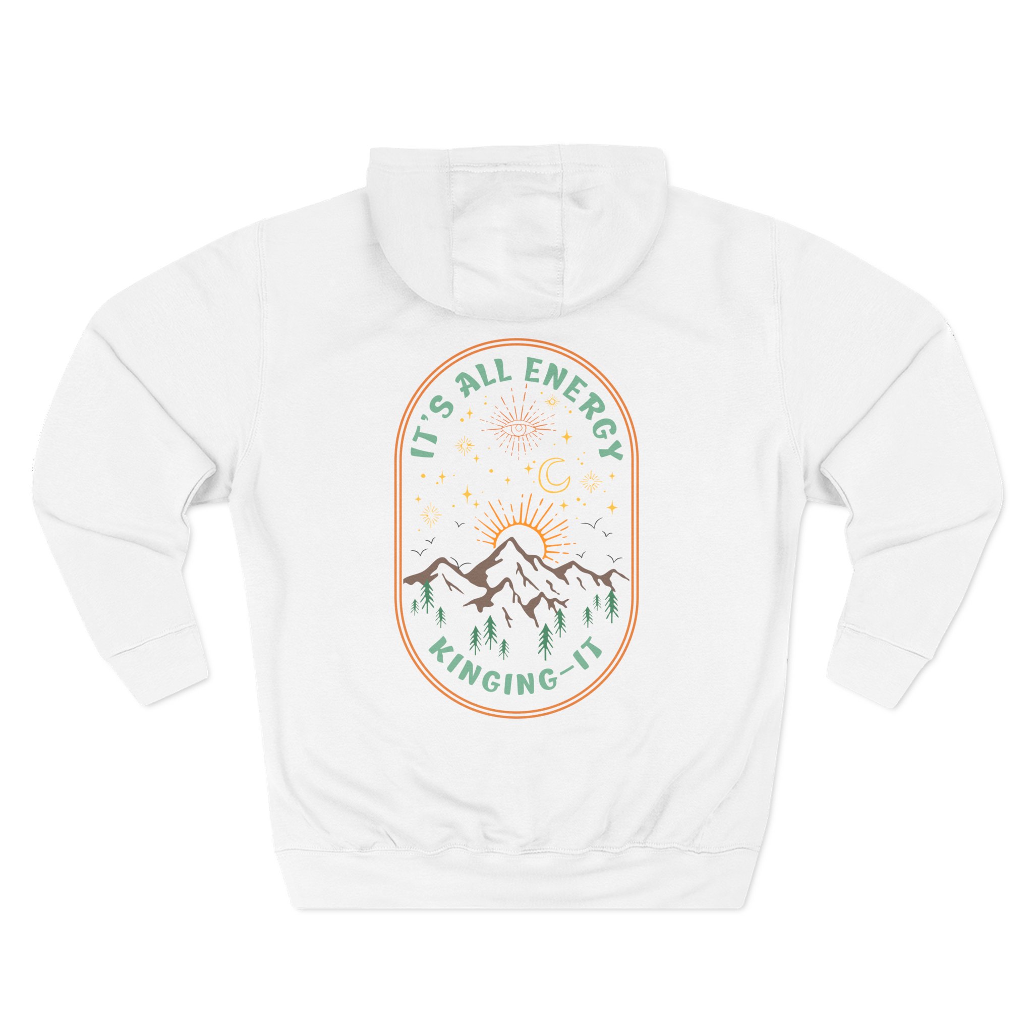 Kinging It It's All Energy Three-Panel Fleece Hoodie - Image 2