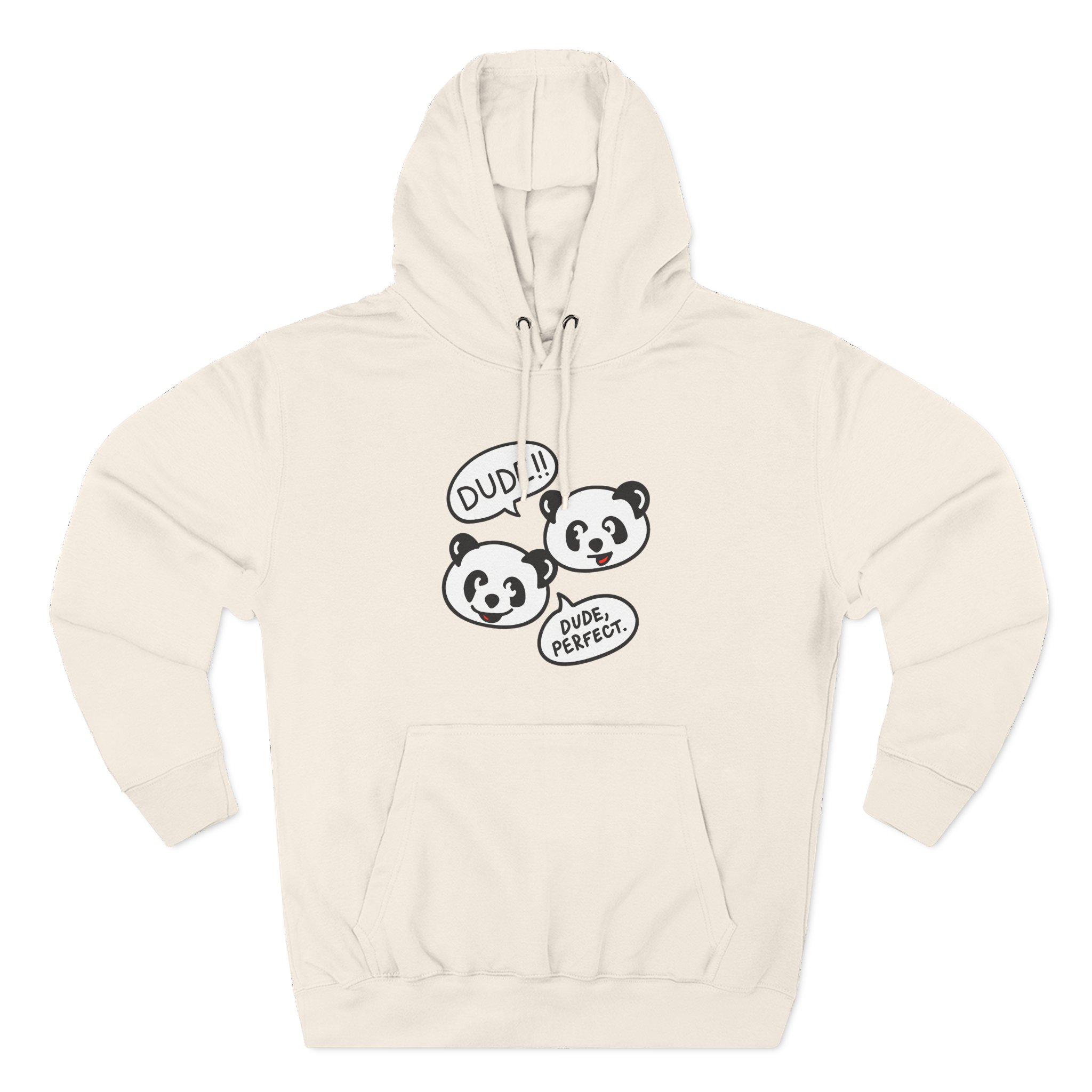 Dude Perfect Panda Comic Three-Panel Fleece Hoodie - Image 7
