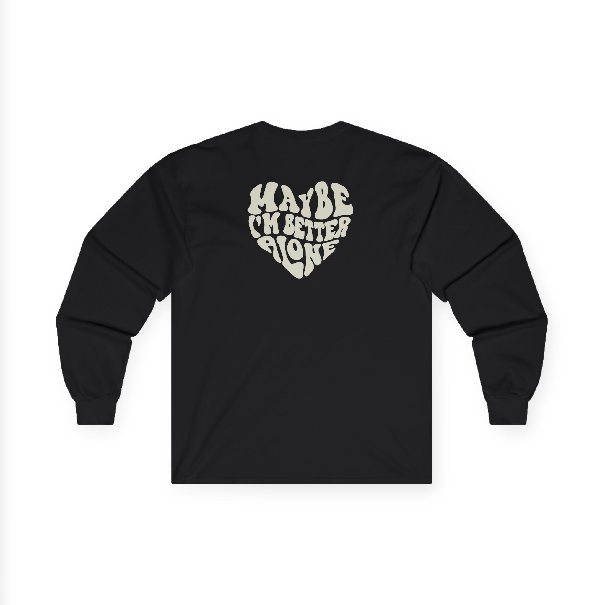 Benson Boone Maybe I Am Better Alone Unisex Ultra Cotton Long Sleeve Tee - Image 2