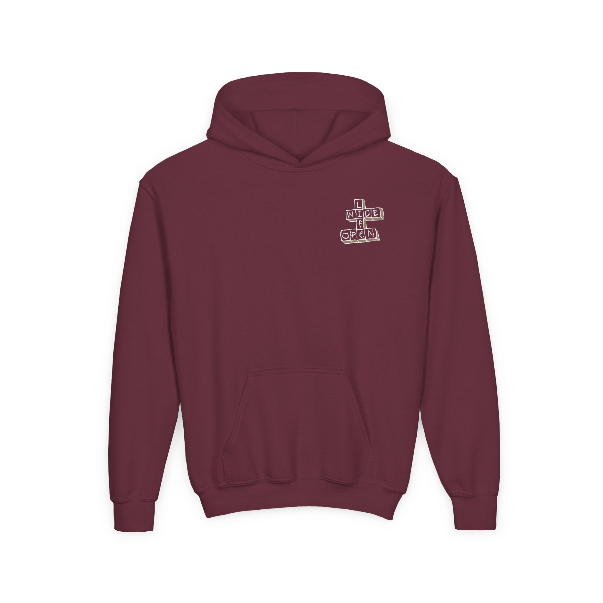 Cboystv Crossword Youth Heavy Blend Hooded Sweatshirt - Image 3