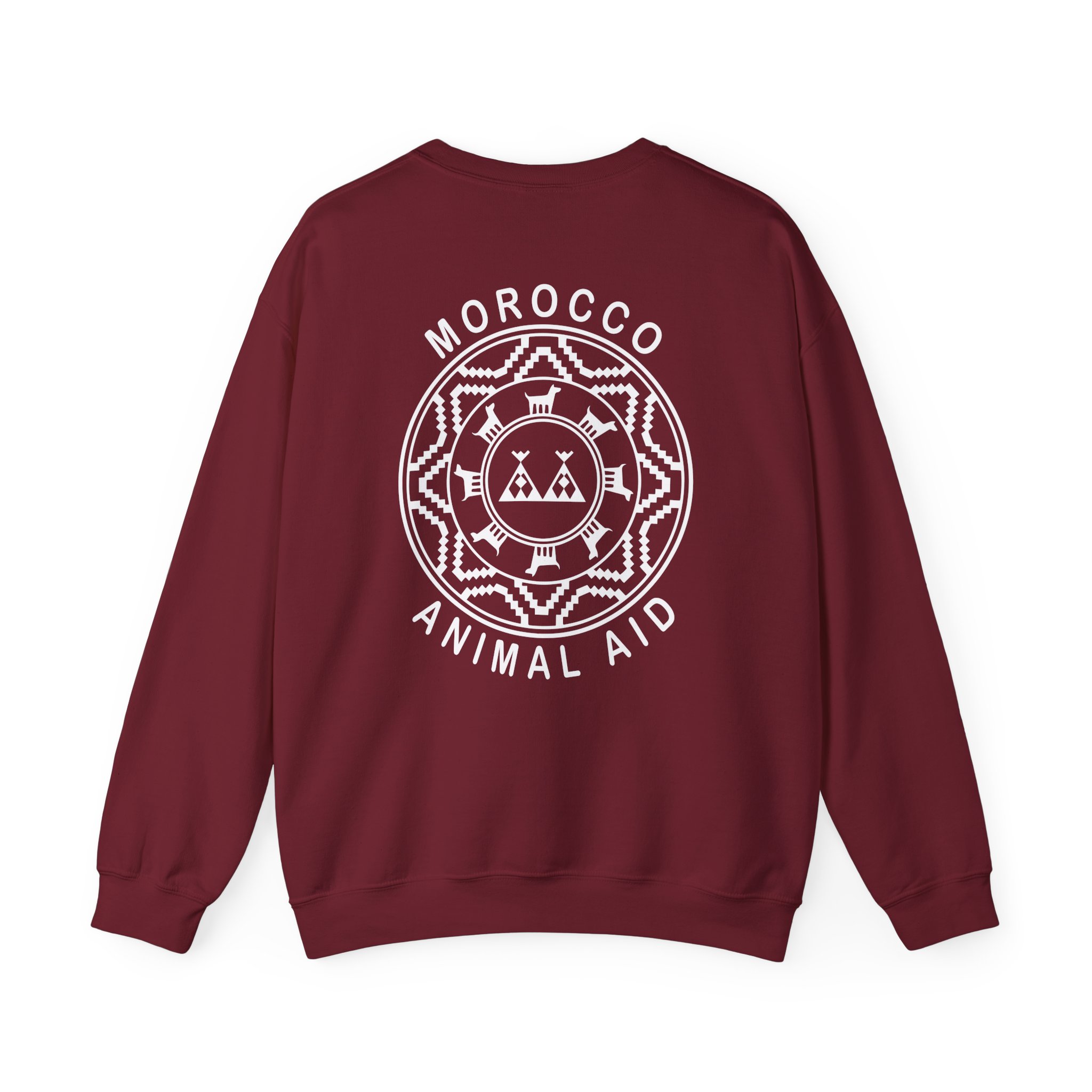 Kinging It Morocco Animal Aid Unisex Heavy Blend™ Crewneck Sweatshirt - Image 24