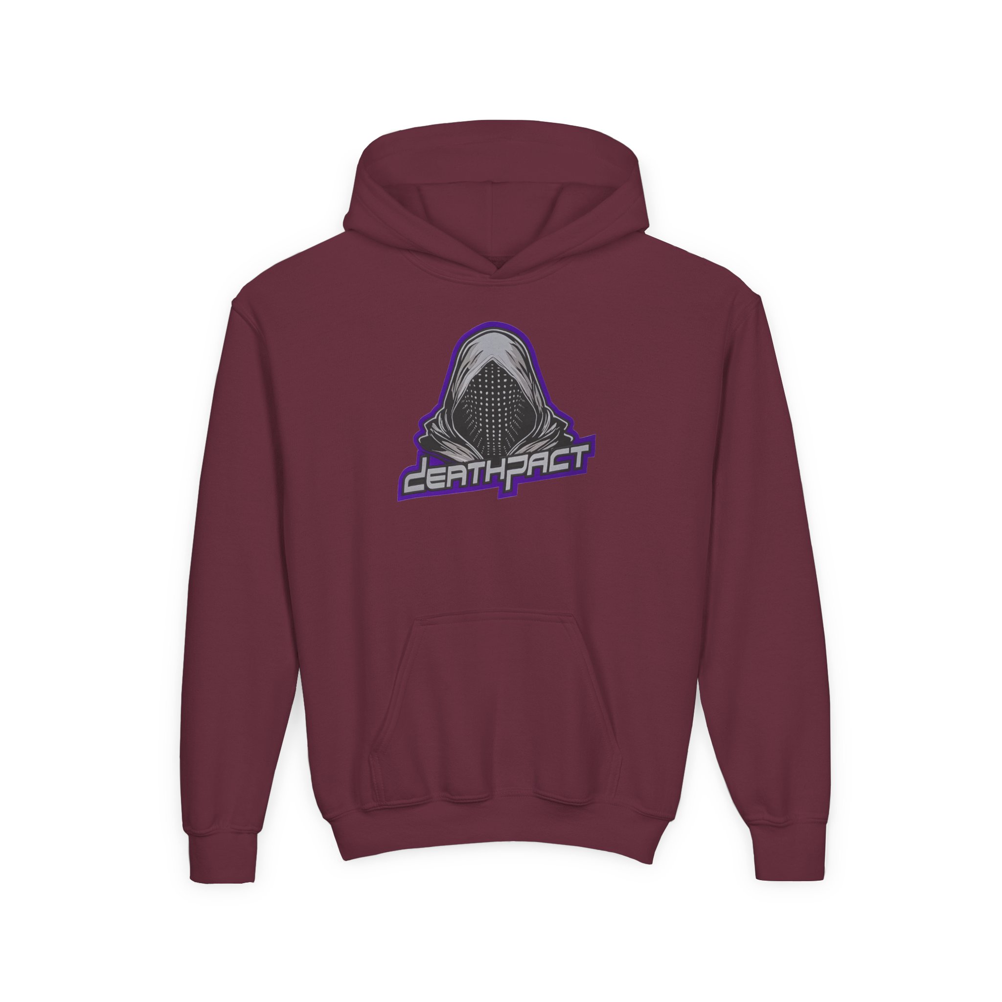 Deathpact From Darkness xx Comes Light Youth Heavy Blend Hooded Sweatshirt - Image 3