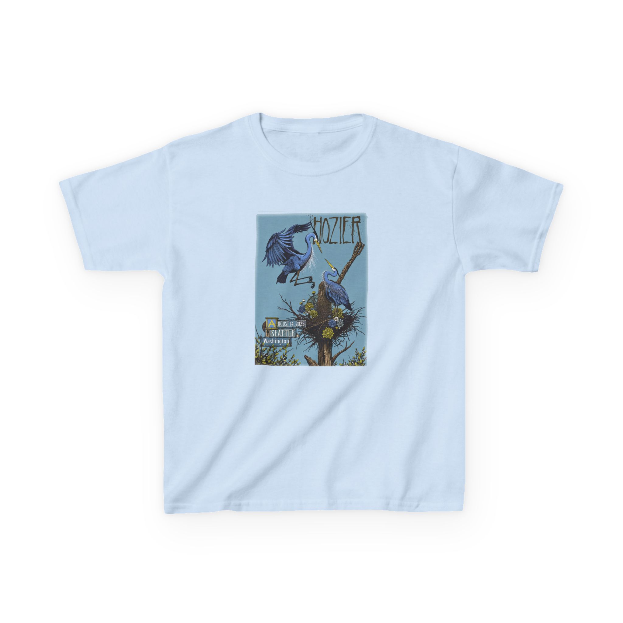 Hozier Seattle August 14 Show Kids Heavy Cotton™ Tee - Image 7