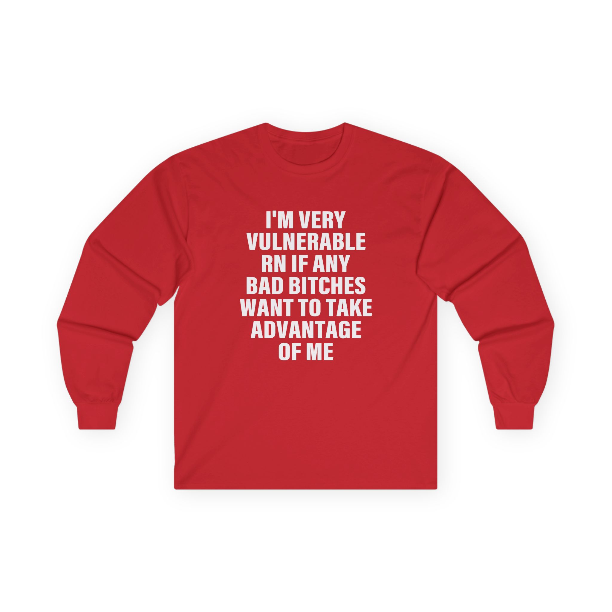 Dom Dolla I'm Very Vulnerable Rn if Any Bad Bitches Want to Take Advantage of Me Unisex Ultra Cotton Long Sleeve Tee - Image 17