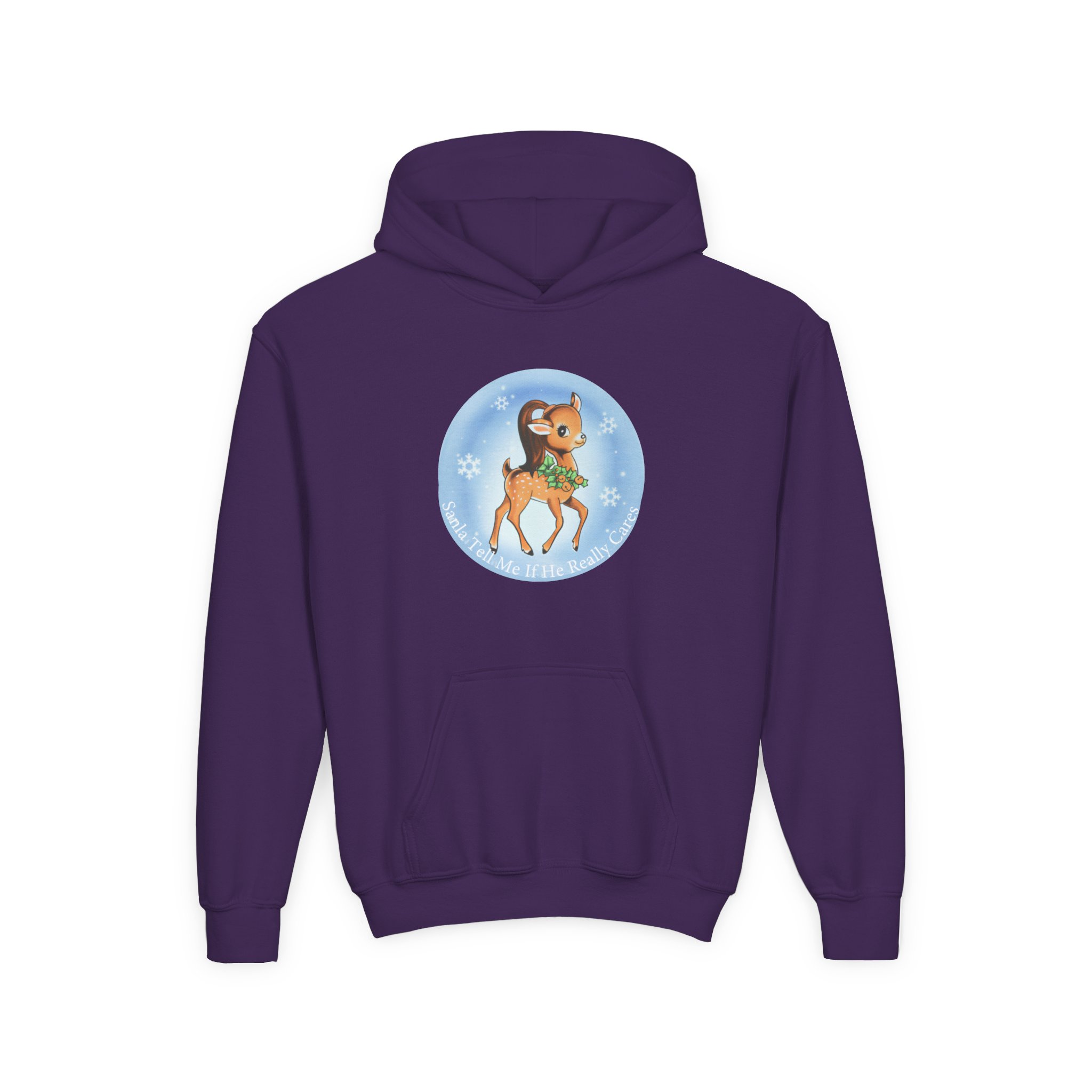 AG Santa Tell Me Youth Heavy Blend Hooded Sweatshirt - Image 13