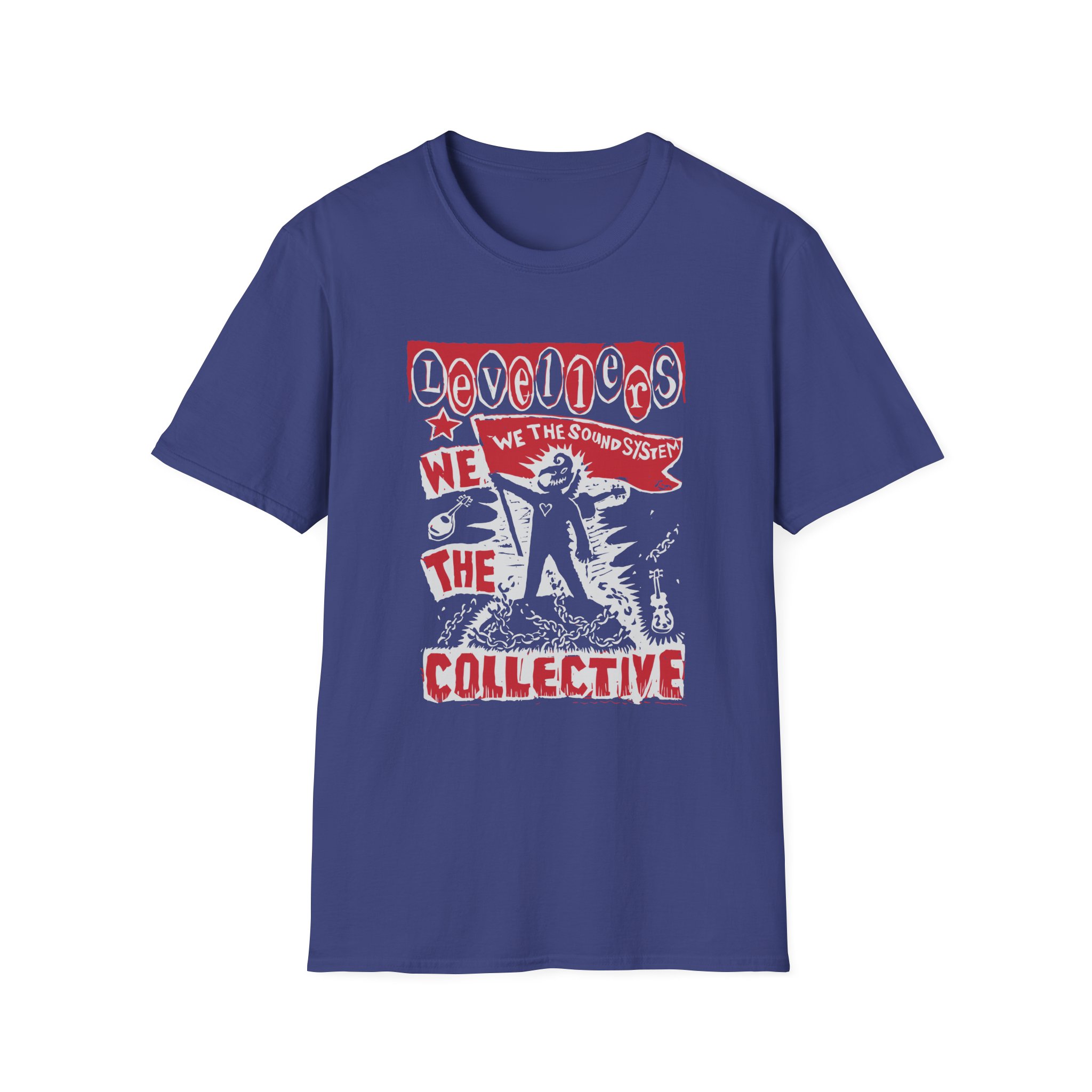 Levellers 2025 March We the Collective Tour Unisex Softstyle T-Shirt - Image 9