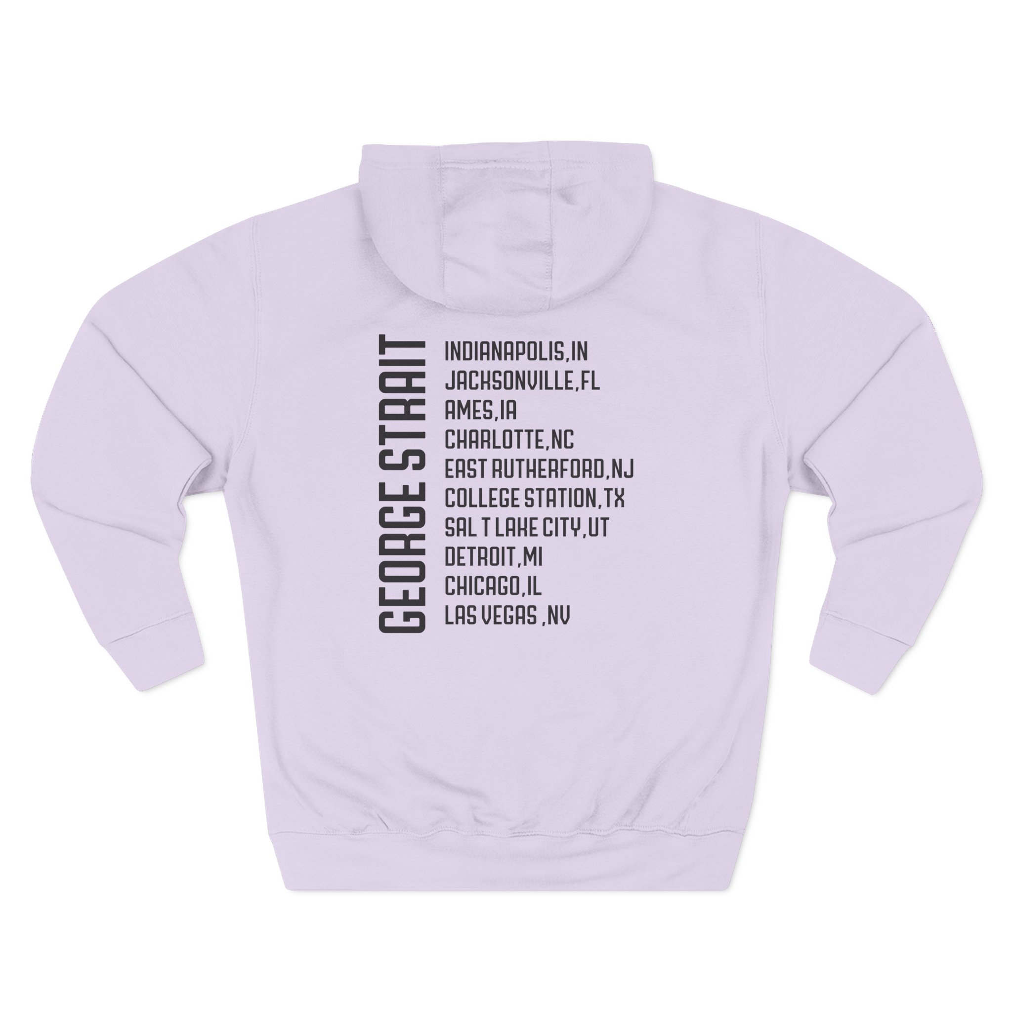 George Strait Heather Denim Silhouette Three-Panel Fleece Hoodie - Image 14