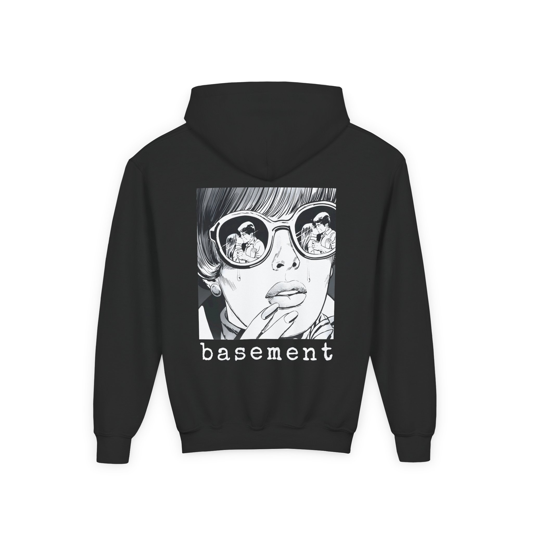 Cold Cuts Basement Couple Youth Heavy Blend Hooded Sweatshirt - Image 2