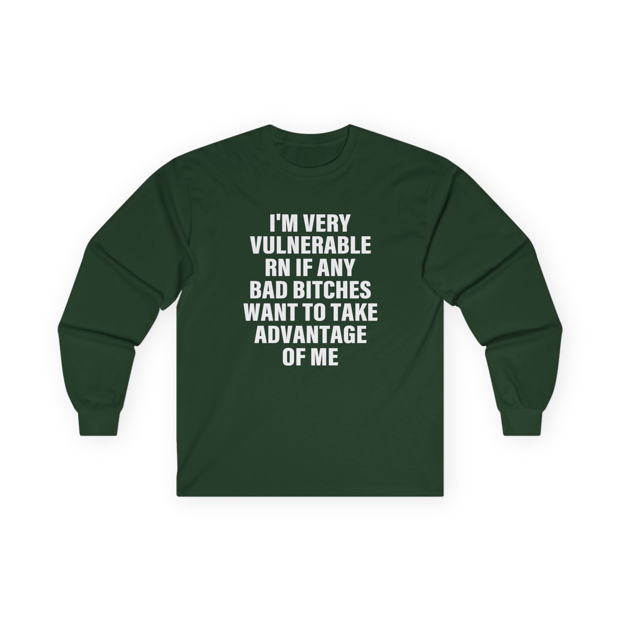Dom Dolla I'm Very Vulnerable Rn if Any Bad Bitches Want to Take Advantage of Me Unisex Ultra Cotton Long Sleeve Tee - Image 7