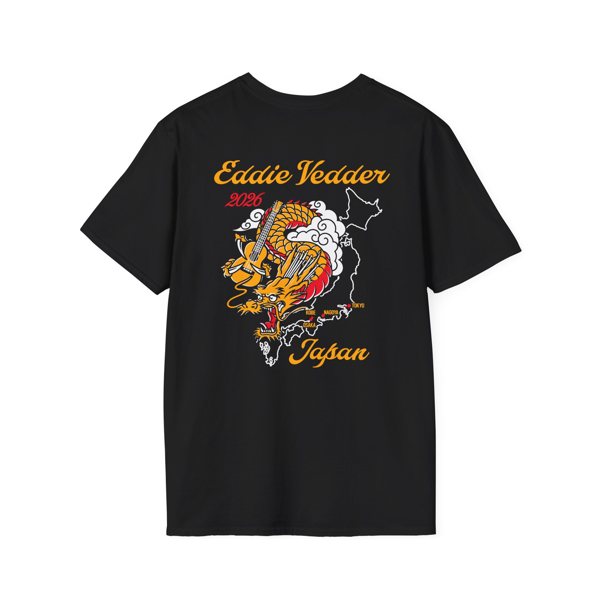Eddie Vedder 2026 Tokyo Japan Unisex Softstyle T-Shirt - Image 2