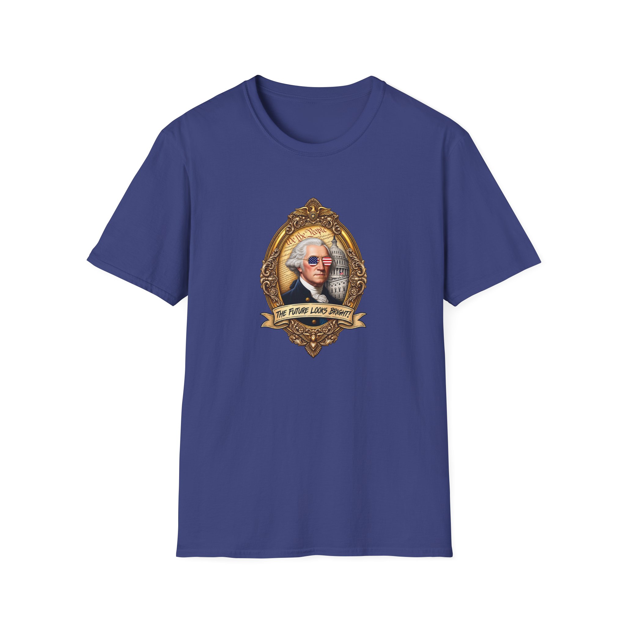 Valuetainment George Washington Unisex Softstyle T-Shirt - Image 15